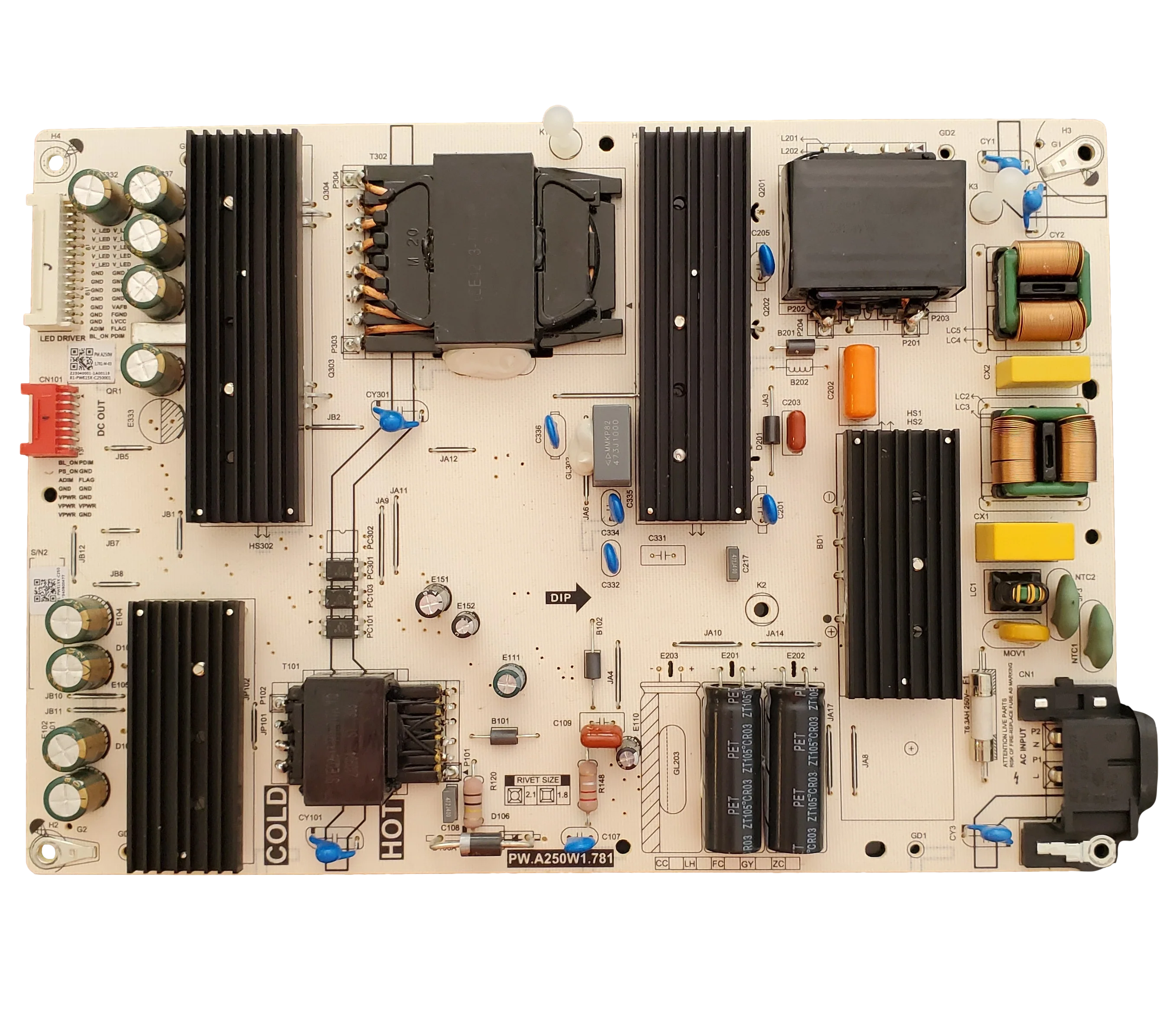 81-PWE15X-C250001, Amazon Fire Power Supply, PW.A250W1.781, QL65F601A
