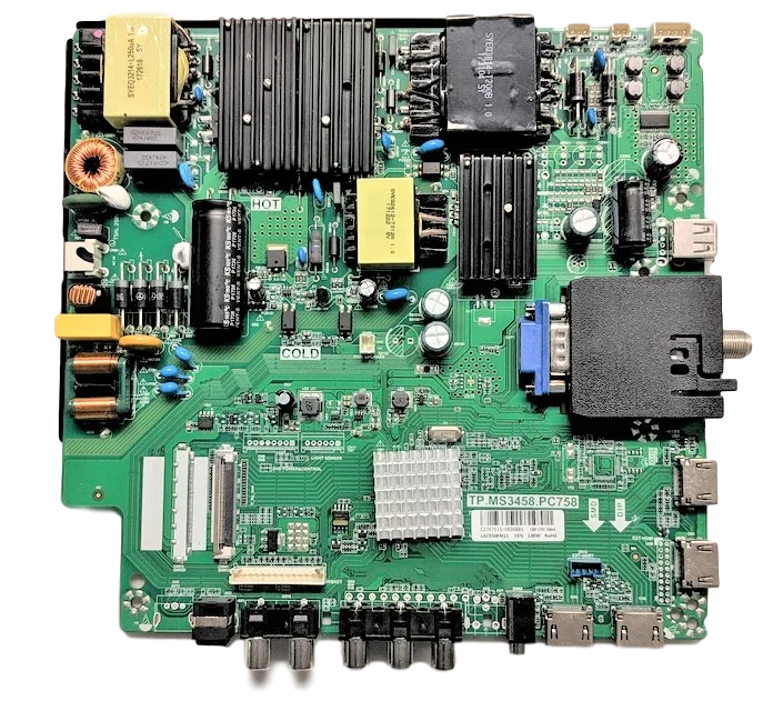 8142123342058 Sceptre Main Board/Power Supply, C1707015, TP.MS3458.PC758, U550CV,UMR, LSC550FN11, W55, W55 SUTV58FE
