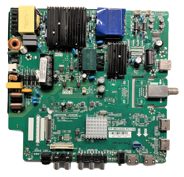 8142123342110 Onn Main Board/Power Supply, TP.MS3458.PC758, 8142123342110, V500DJ6-QE1, ONC50UB18C05