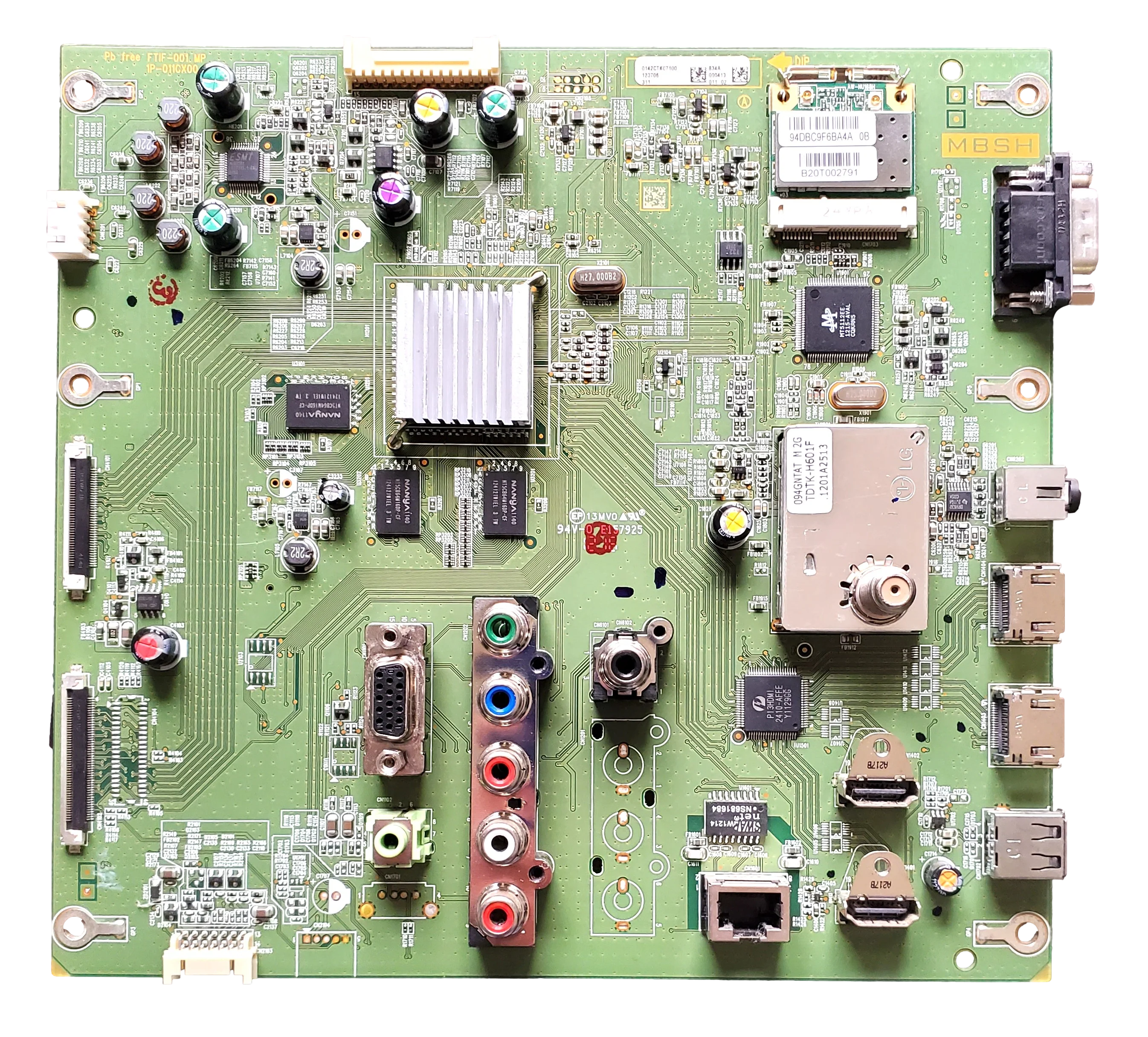 9JY0142CTK07100 Sharp Main Board, 1P-011CX00-4011, 0142CTK07100, LB-T462U