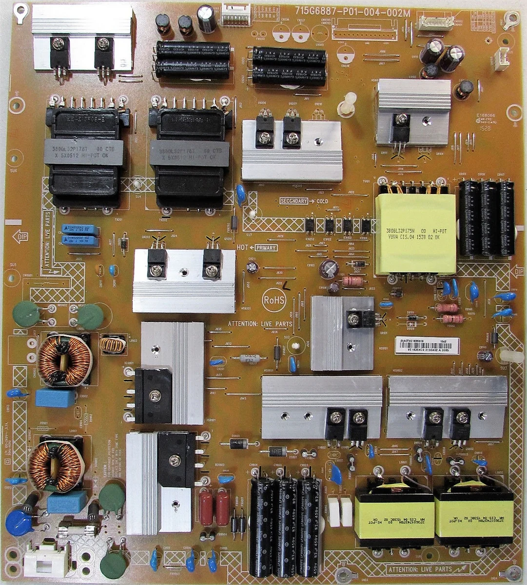 ADTVE1835XC9 Vizio Power Supply for M75C-1, 715G6887-P01-004-002M, (X)ADTVE1835XC9, E168066, M75-C1, M75C1, M75-C1 LTMASMAR