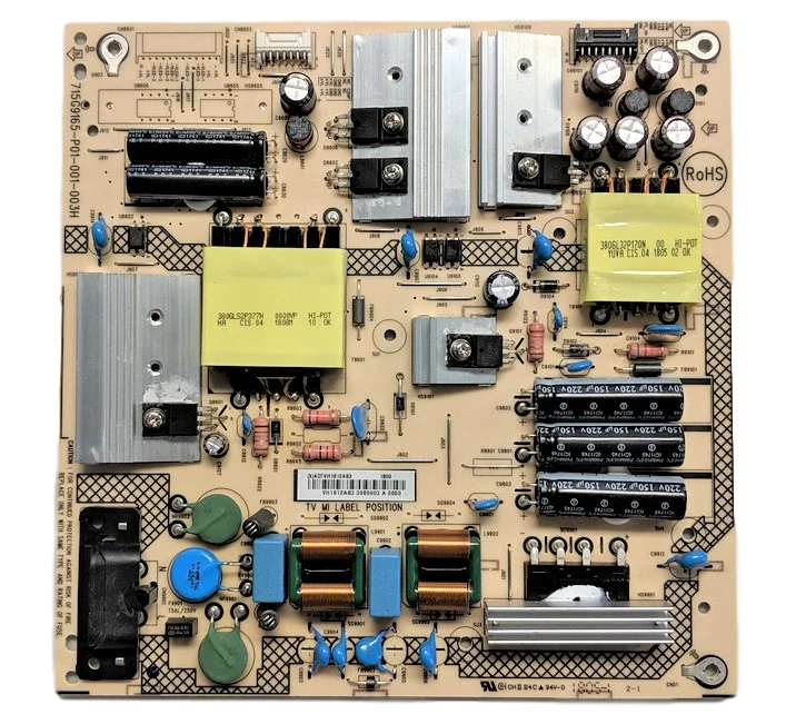 ADTVH1812AB3 Vizio Power Supply, (X)ADTVH1812AB3, 715G9165-P01-001-003H, D50-F1, D50-F1 LTM7WRQU
