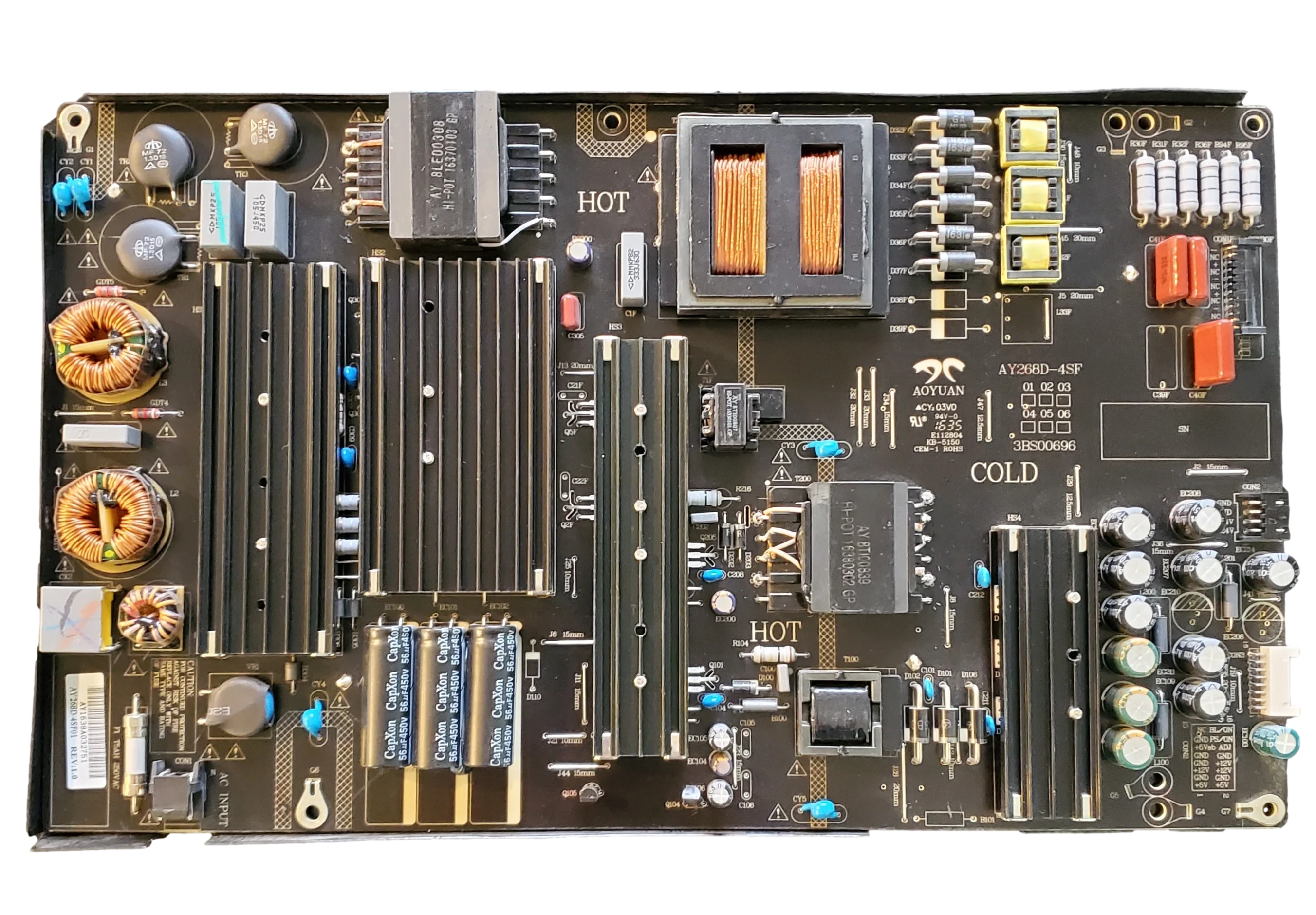 AY268D-4SF01 Haier Power Supply, AY268D-4SF01, 3BS00696, AY1618A01, 65UF2505