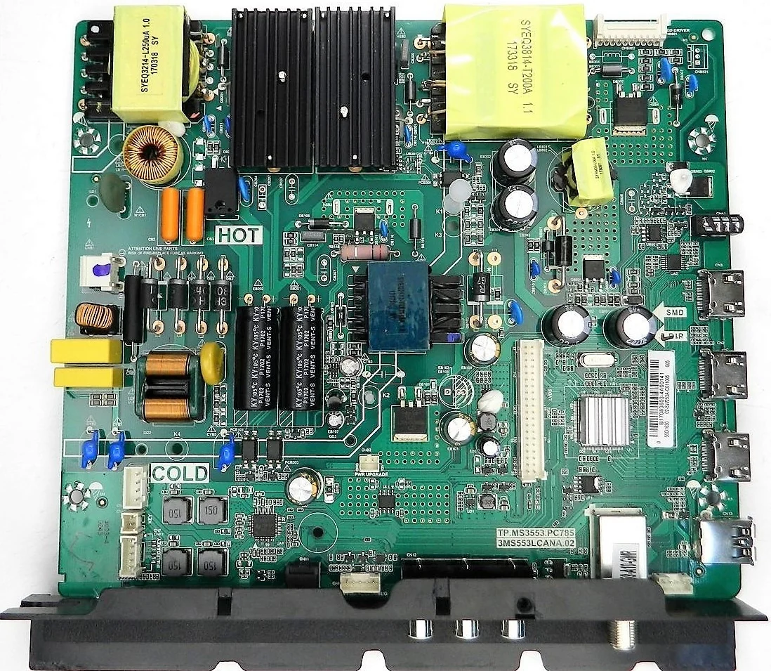 B17083784 Toshiba Main Board, TP.MS3553.PC785, 3MS553LCANA.02, 55L510U18