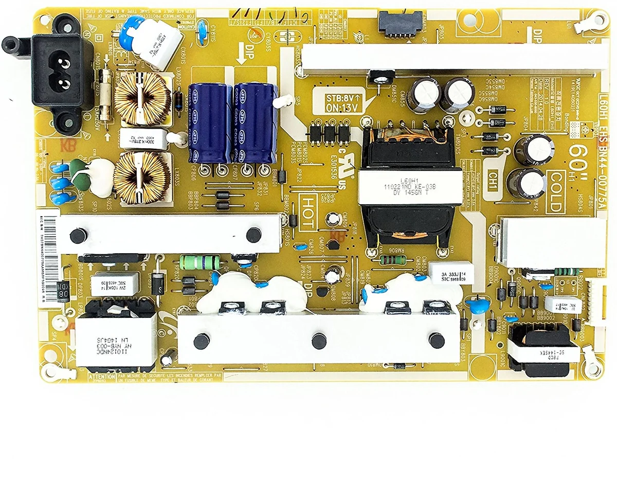 BN44-00775A Samsung Power Supply, L60H1_EHS, UN60H6203AFXZA, UN60J6200AFXZA, UN60H620DAFXZA, UN60J620DAFXZA, UN60FH6200F