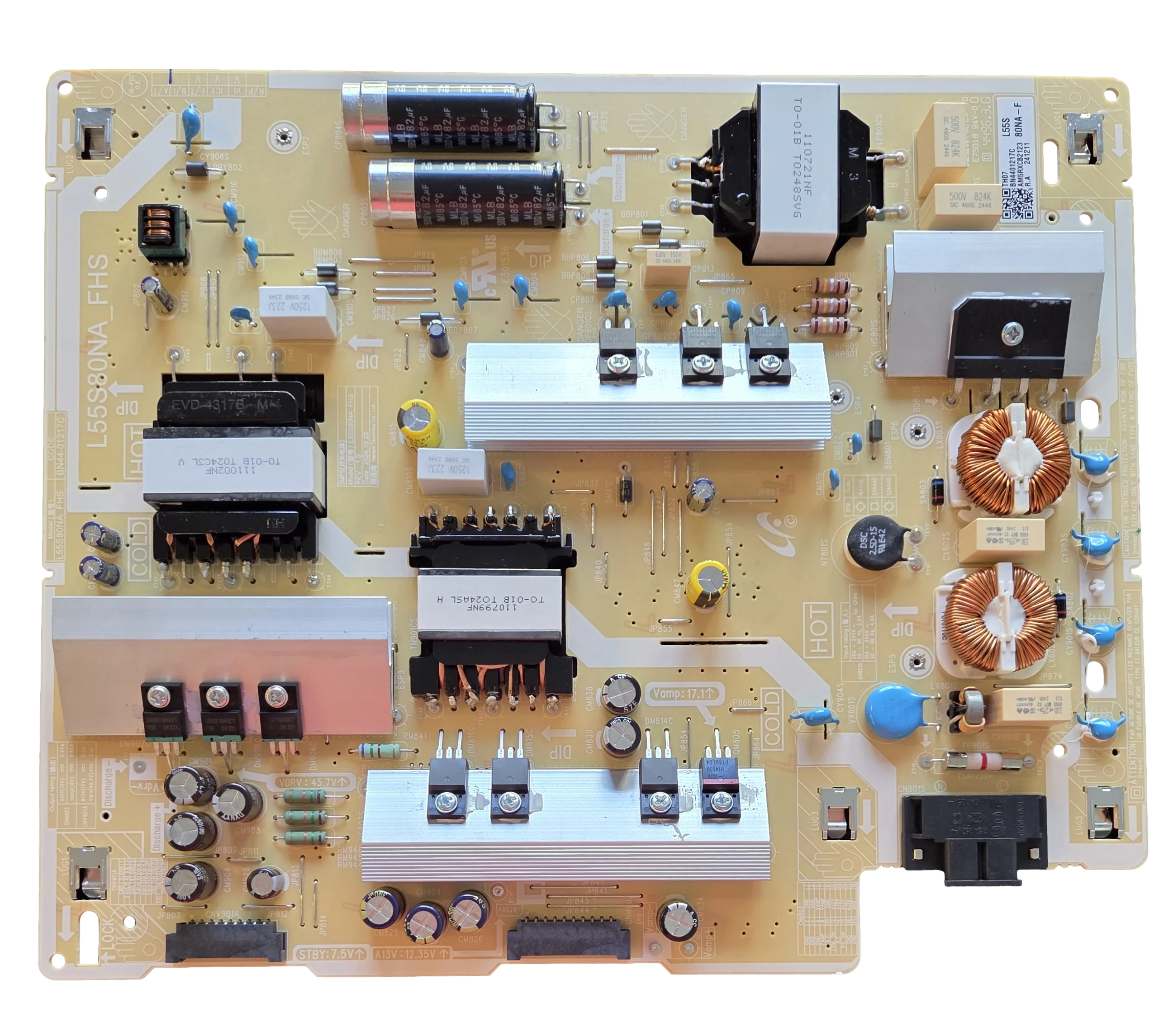 BN44-01217C Samsung Power Supply, L55S80NA_FHS, TH07, QN55QN80FAFXZA