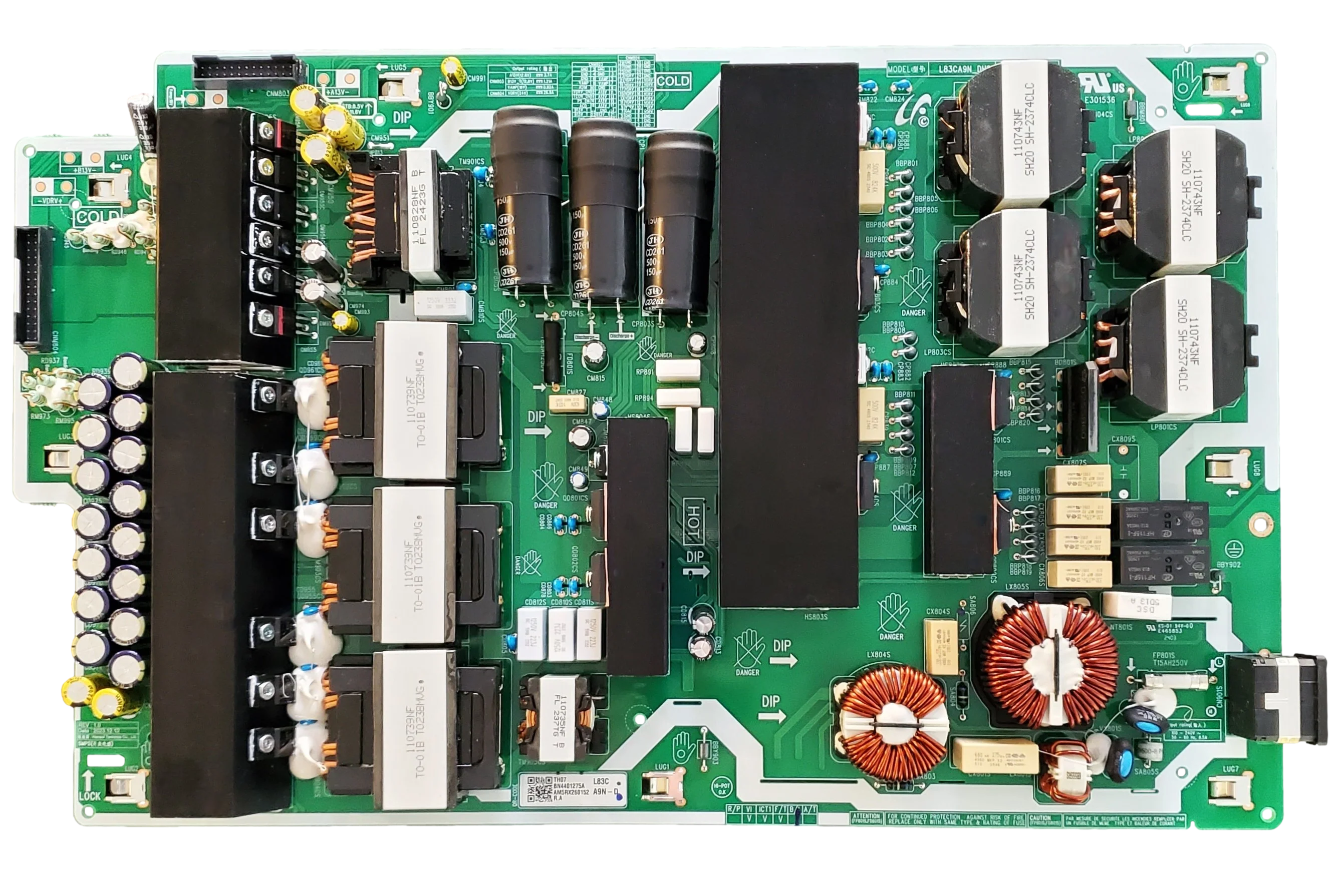 BN44-01275A Samsung Power Supply Board, L83CA9N_DHS, BN4401275A, QN83S90DAEXZA, QN83S90DDEXZA