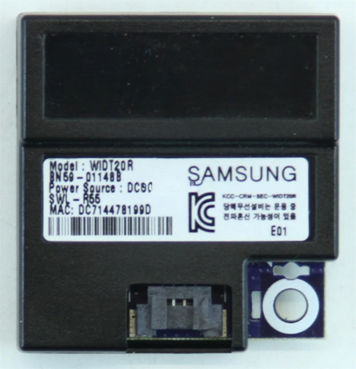 BN59-01148B Samsung TV Module, Wi-Fi board, WIDT20R, UN46ES6100FXZA, UN55ES6500FXZA, UN50ES6100FXZA, , UN60ES6100FXZA