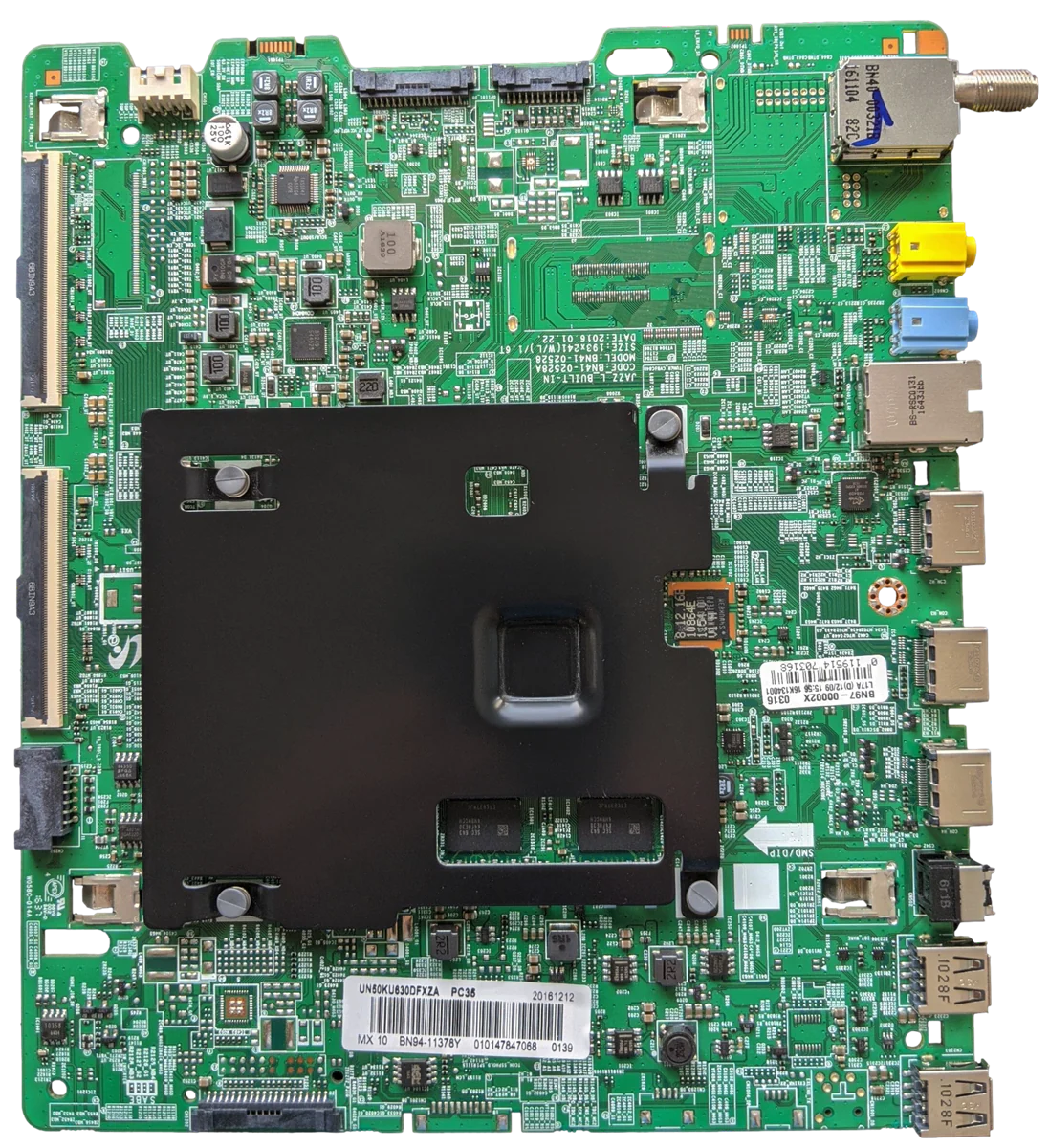 BN94-11378Y Samsung Main Board, BN97-00002X, BN41-02528A, UN50KU630DFXZA