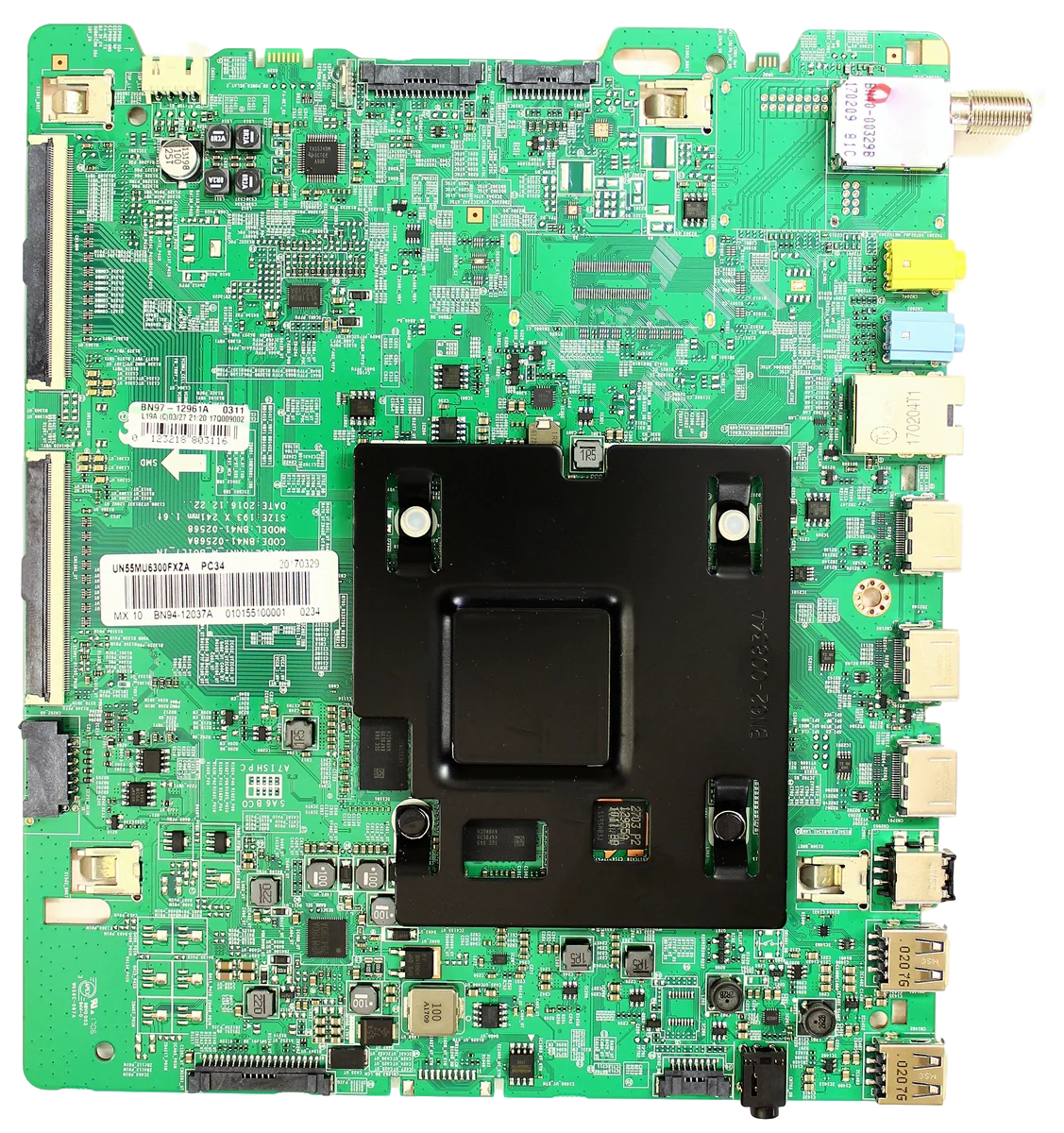 BN94-12037A Samsung Main Board, BN97-12961A, BN41-02568A, UN55MU6300FXZA, UN55MU6300FXZC