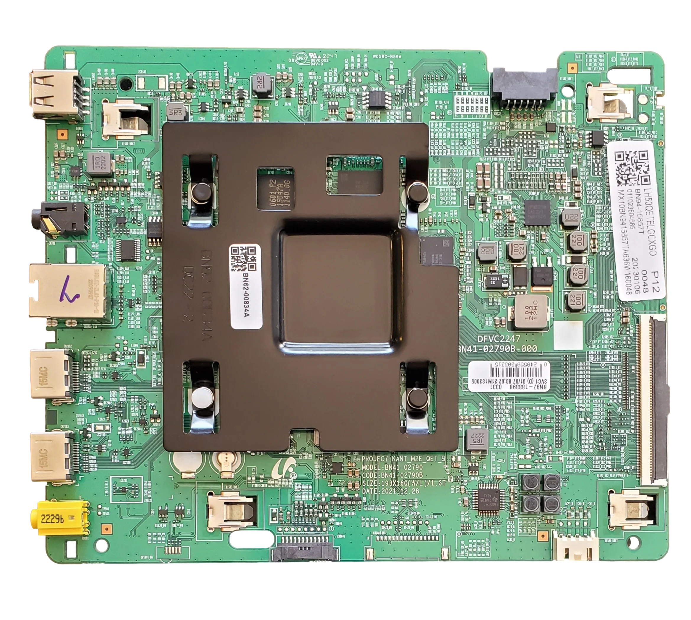 BN94-15857T, Samsung Main Board, BN41-02790B, BN97-18889B, LH50QETELGCXGO