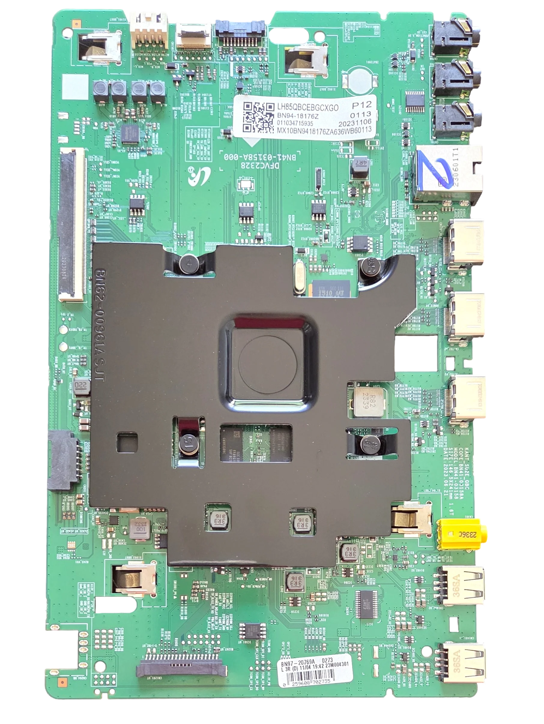 BN94-18176Z  Samsung Main Board, BN97-20769A, BN41-03158A, LH85QBCEBGCXGO