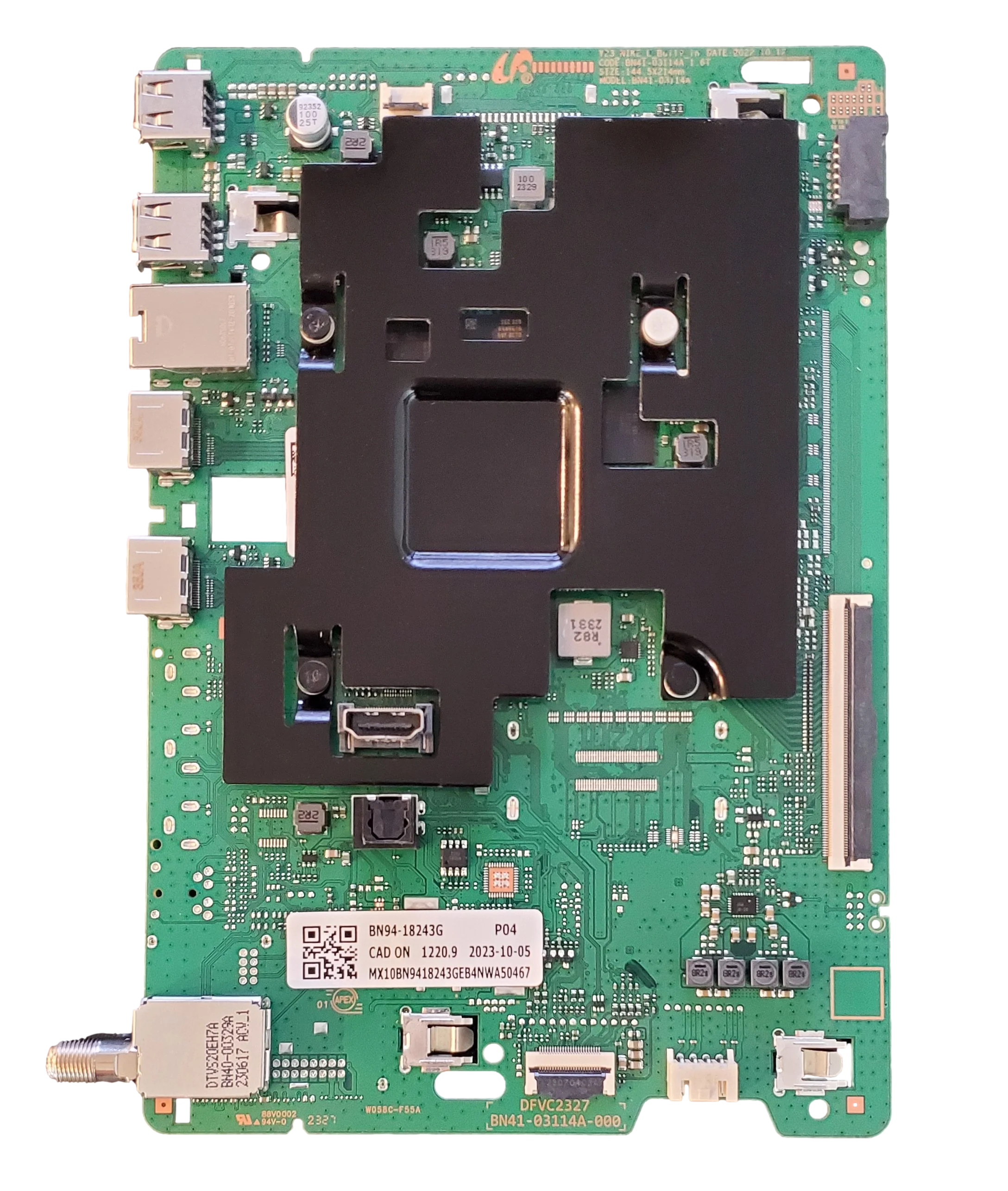 BN94-18243G Samsung Main Board, BN97-20714F, BN41-03114A, QN55Q60CAFXZA, QN75Q60CAFXZA, QN65Q60CAFXZA, QN85Q60CAFXZA