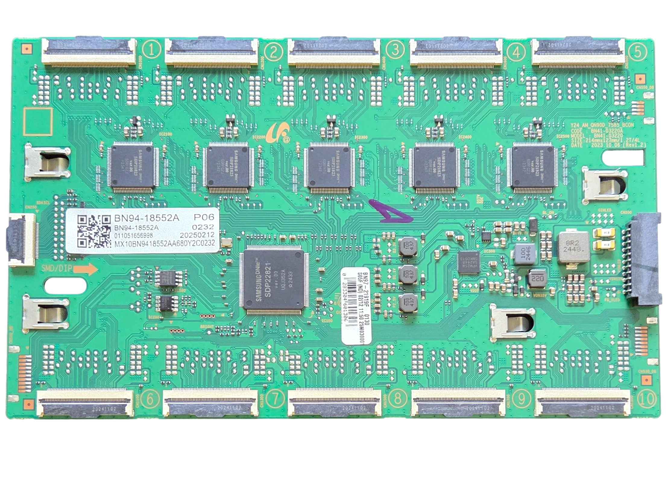 BN94-18552A Samsung T-Con, BN97-21919F, BN41-03220A, QN75QN90FAFXZA