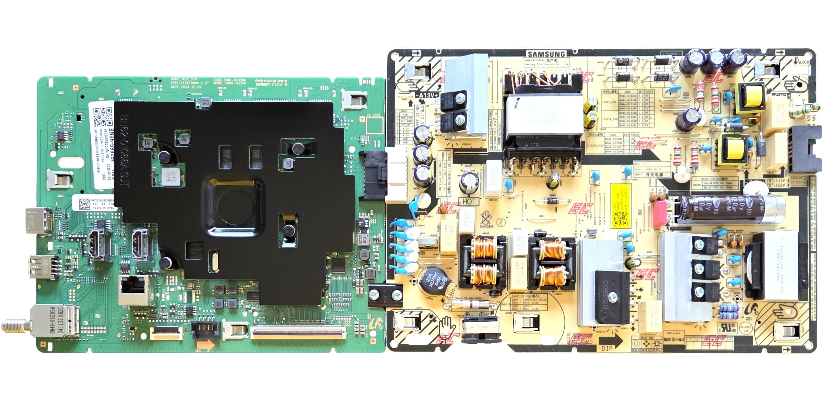 BN96-59909F-COMBO Samsung Main Board/Power Supply, BN96-59909, BN41-03350A, KANT_SU2E_FU8, BN44-01339E, UN70U8000FFXZA