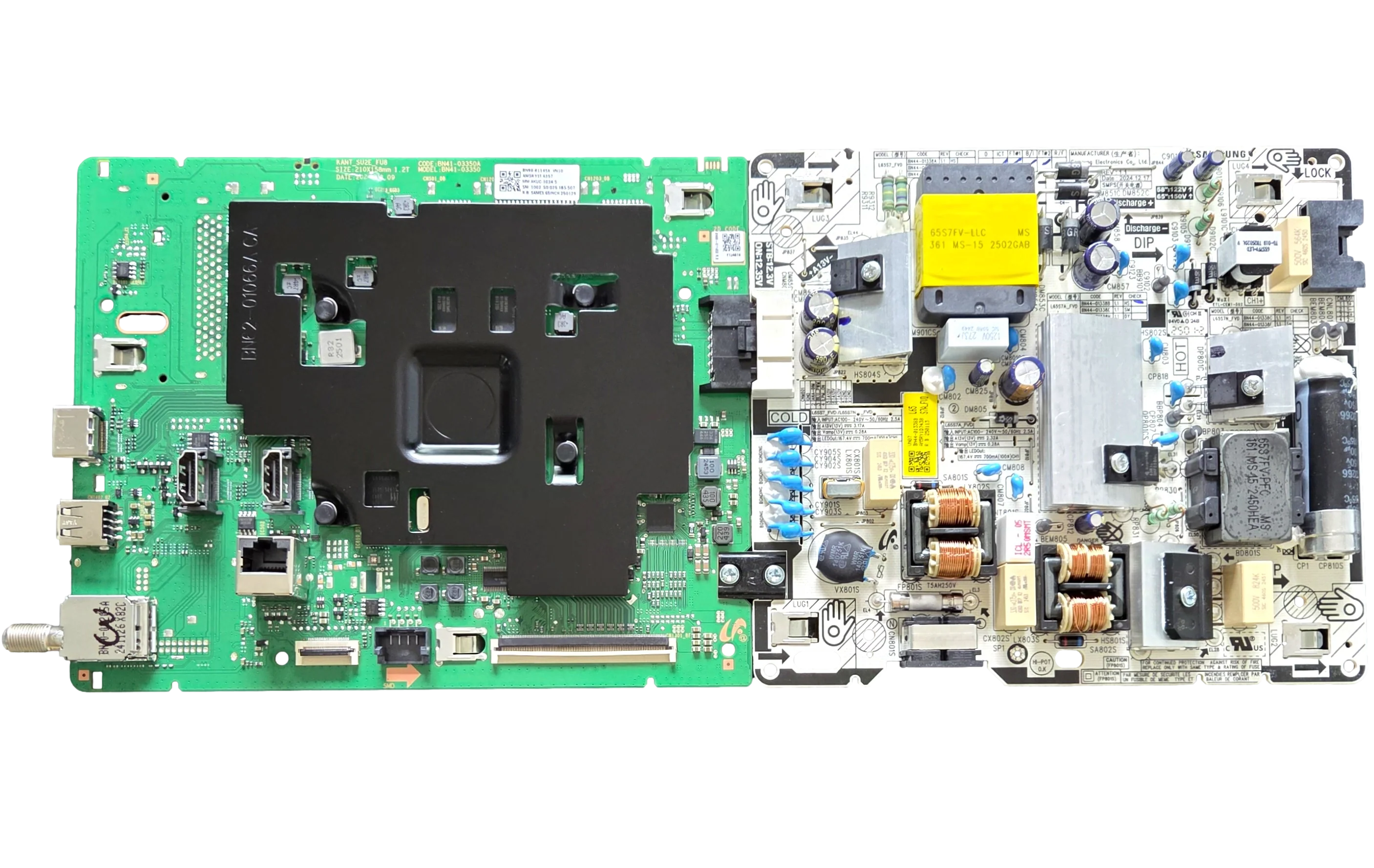 BN96-61145X-COMBO Samsung Main Board/Power Supply, BN96-61145X, BN41-03350A, BN44-01338B, UN65U8000FFXZA