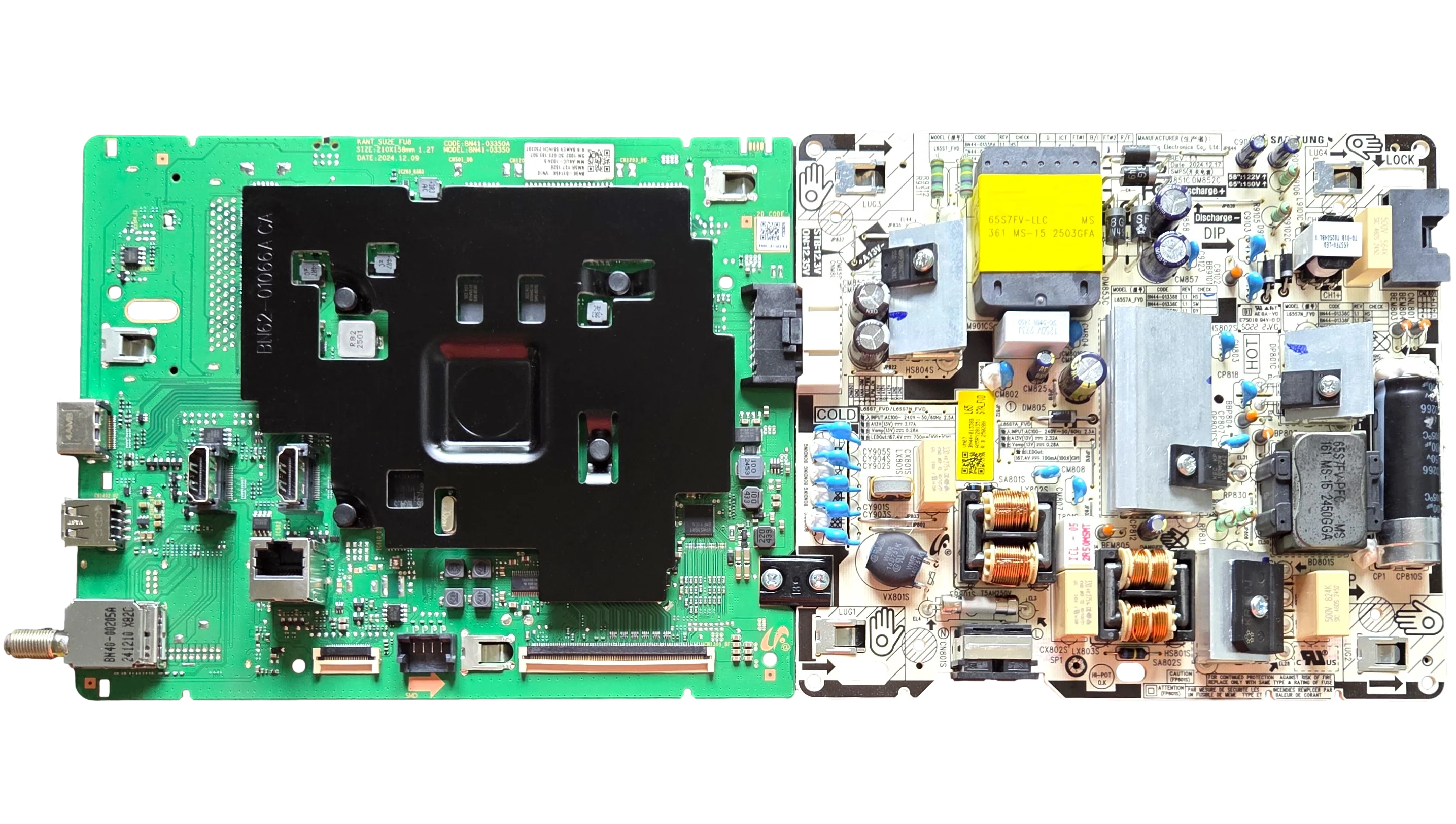 BN96-61146K-COMBO Samsung Main Board/Power Supply, BN41-03350A, BN44-01338B, UN58U8000FFXZA
