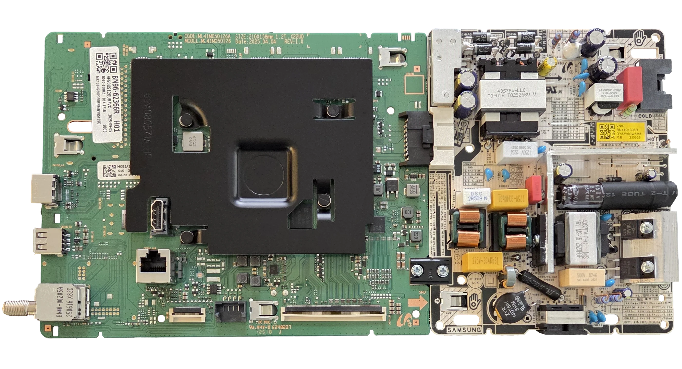BN96-62366R-COMBO Samsung Main Board / Power Supply, ML41M050126A, BN44-01336B, UN50U7900FFXZA [XC67]