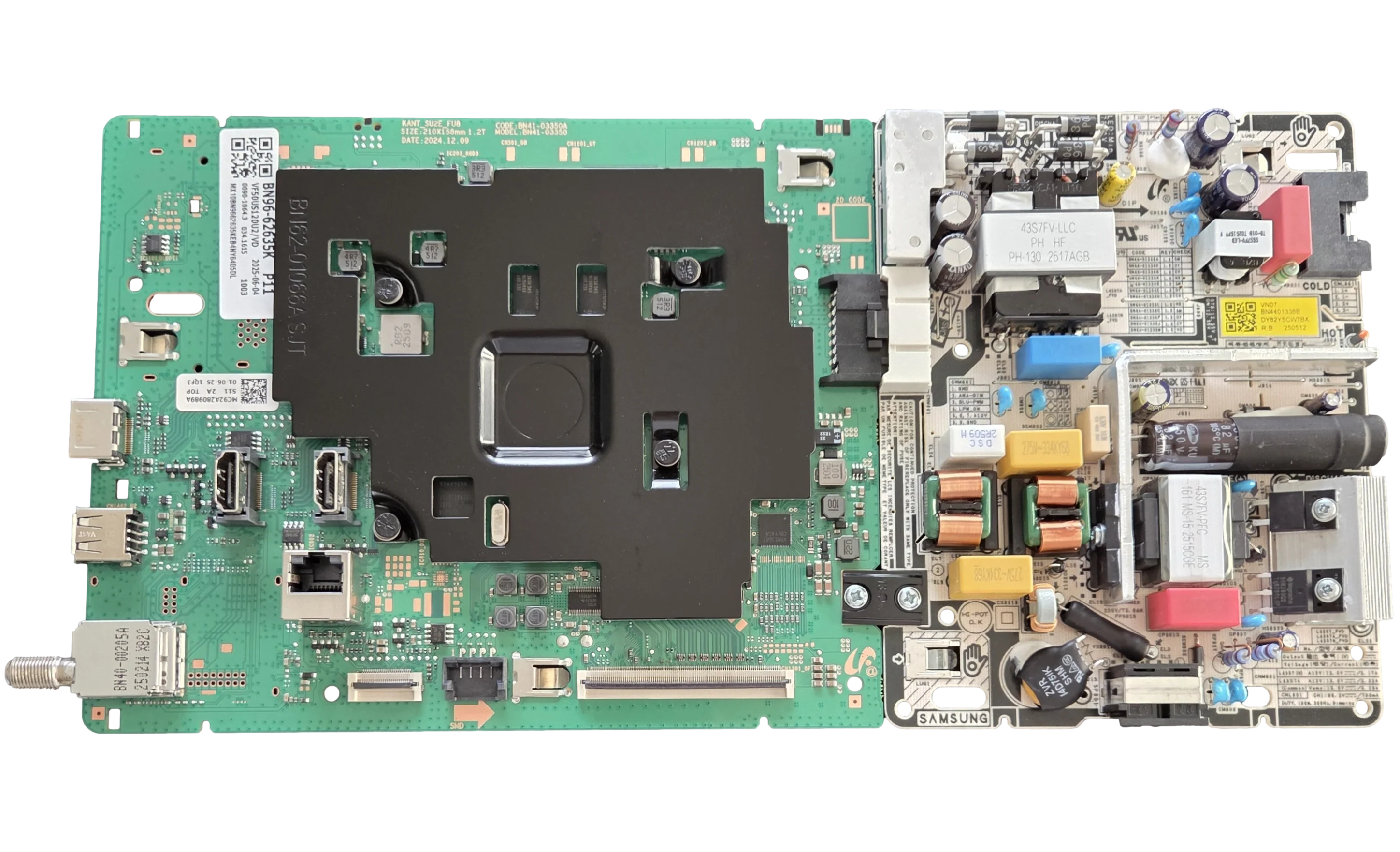 BN96-62635K-COMBO Samsung Main Board/Power Supply, BN41-03350A, BN44-01336B, UN50U8000FFXZA