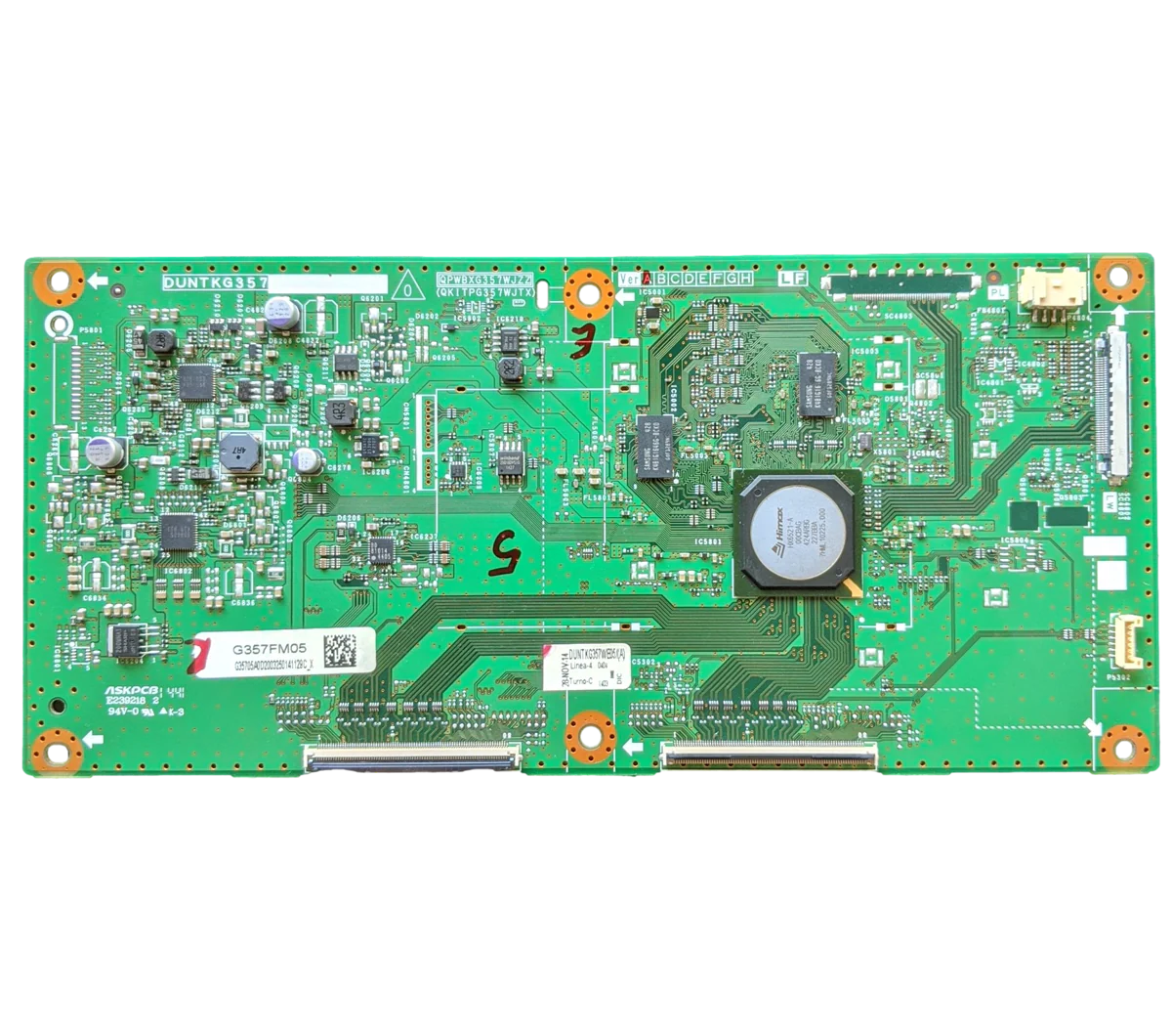 DUNTKG357FM05 Sharp T-con, G357FM05, DUNTKG357WE05/(A), QPWBXG357WJZZ, QKITPG357WJTX, LC-90LE657UA