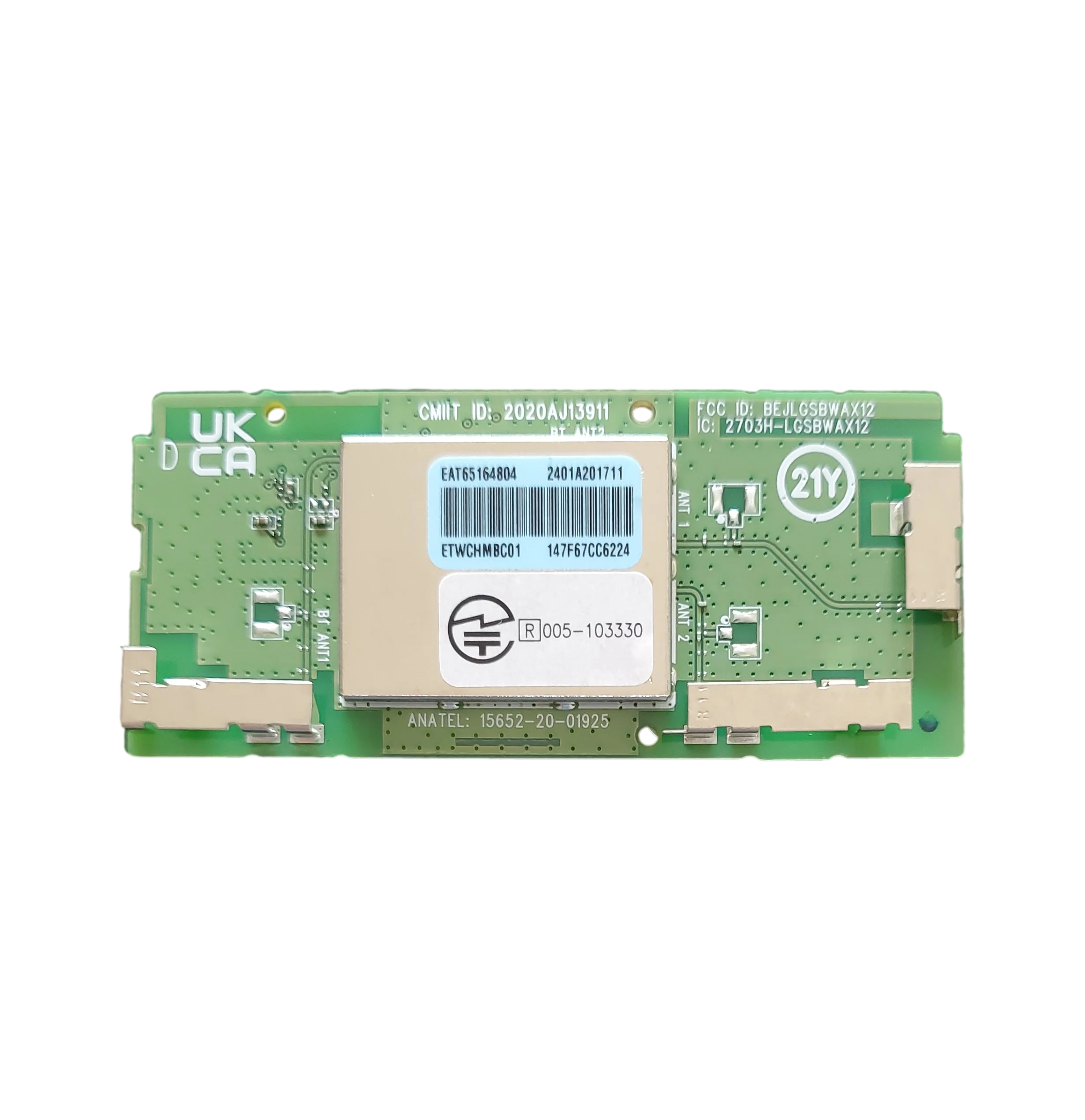 EAT65164804 LG Wi-Fi Board, LGSBWAX12, OLED65G4SUB, OLED83G4WUA, OLED83G5WUA