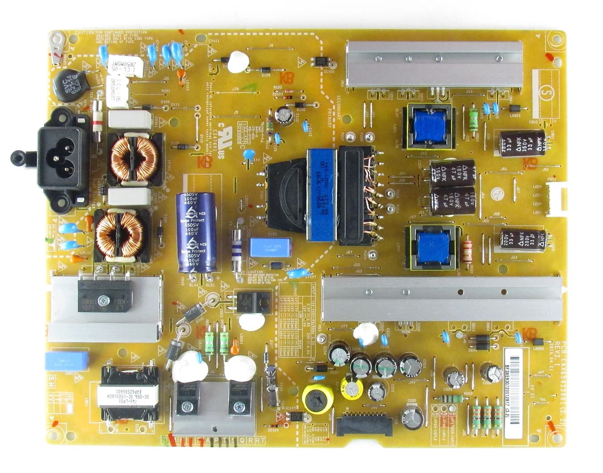 EAY63072001 LG Power Supply, EAX65423801(2.0), LGP474950-14PL2, 50LF6090-UB, 50LB6100-UH, 50LB6100-UG, 50LB5900-UV, 50LB6000-UH, 50LB6300-US, 50LB6500-UM