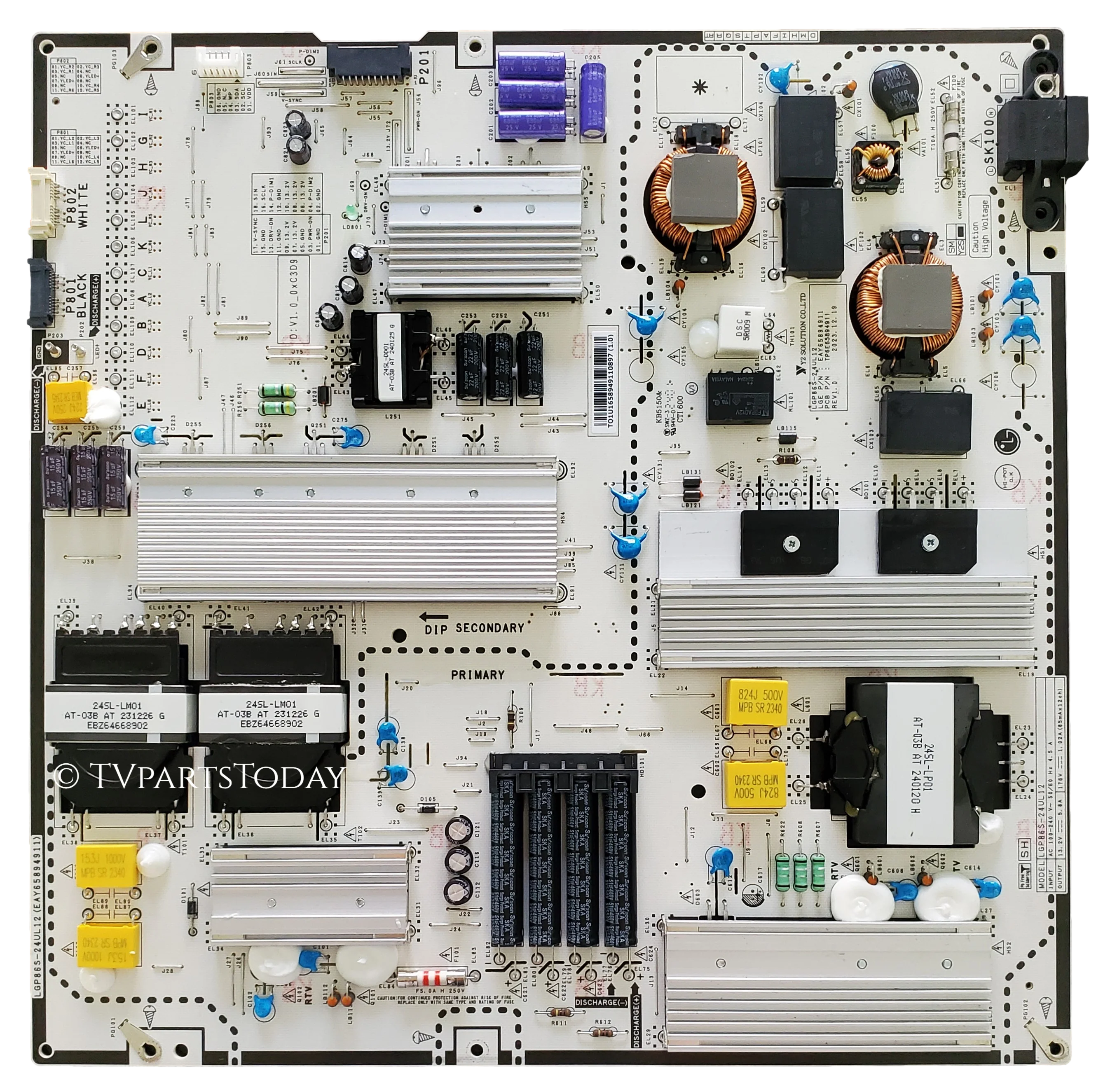 EAY65894911 LG Power Supply, LGP86S-24UL12, 86QNED85TUA, 86QNED85TUC