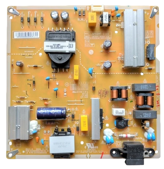 EAY65895522 LG Power Supply, EAX69501702(1.0), LGP55NT-21U1, 55UP8000PUA, 55NANO75UPA, 55UP8000PUR, 55NANO75UQA, 55UQ9000PUD