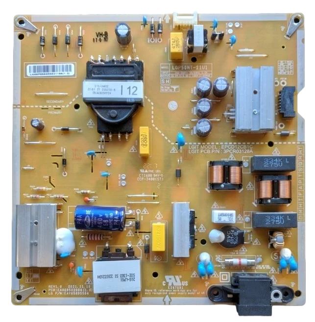 EAY65895564 LG Power Supply, EAX69502004(1.0), EPCD12CB1C, 50UQ9000PUD.BUSJLJM, 50UQ9000PUD