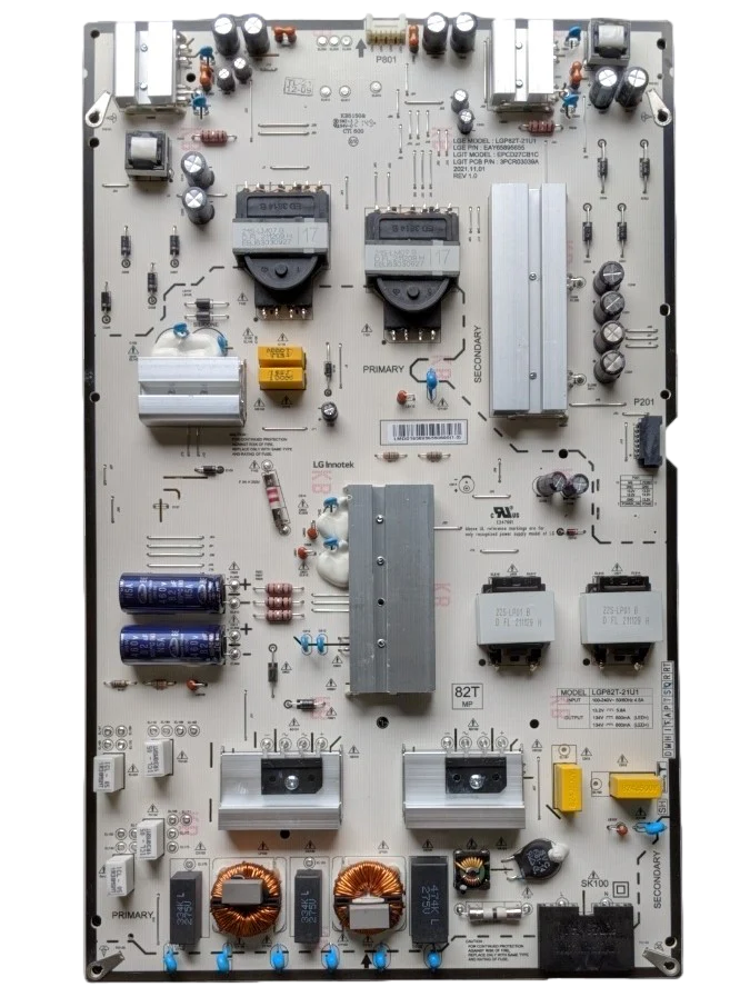 EAY65895655 LG Power Supply, 202RMYA7W850, LGP82T-21U1, EPCD27CB1C, 3PCR03039A, 82UP8770PUA