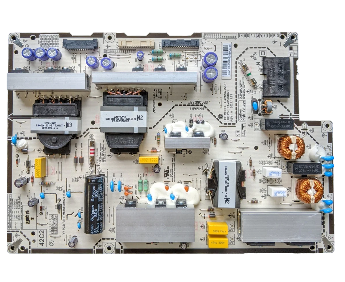 EAY65904021 LG Power Supply, LGP42C2-22OP, OLED42C2PUA