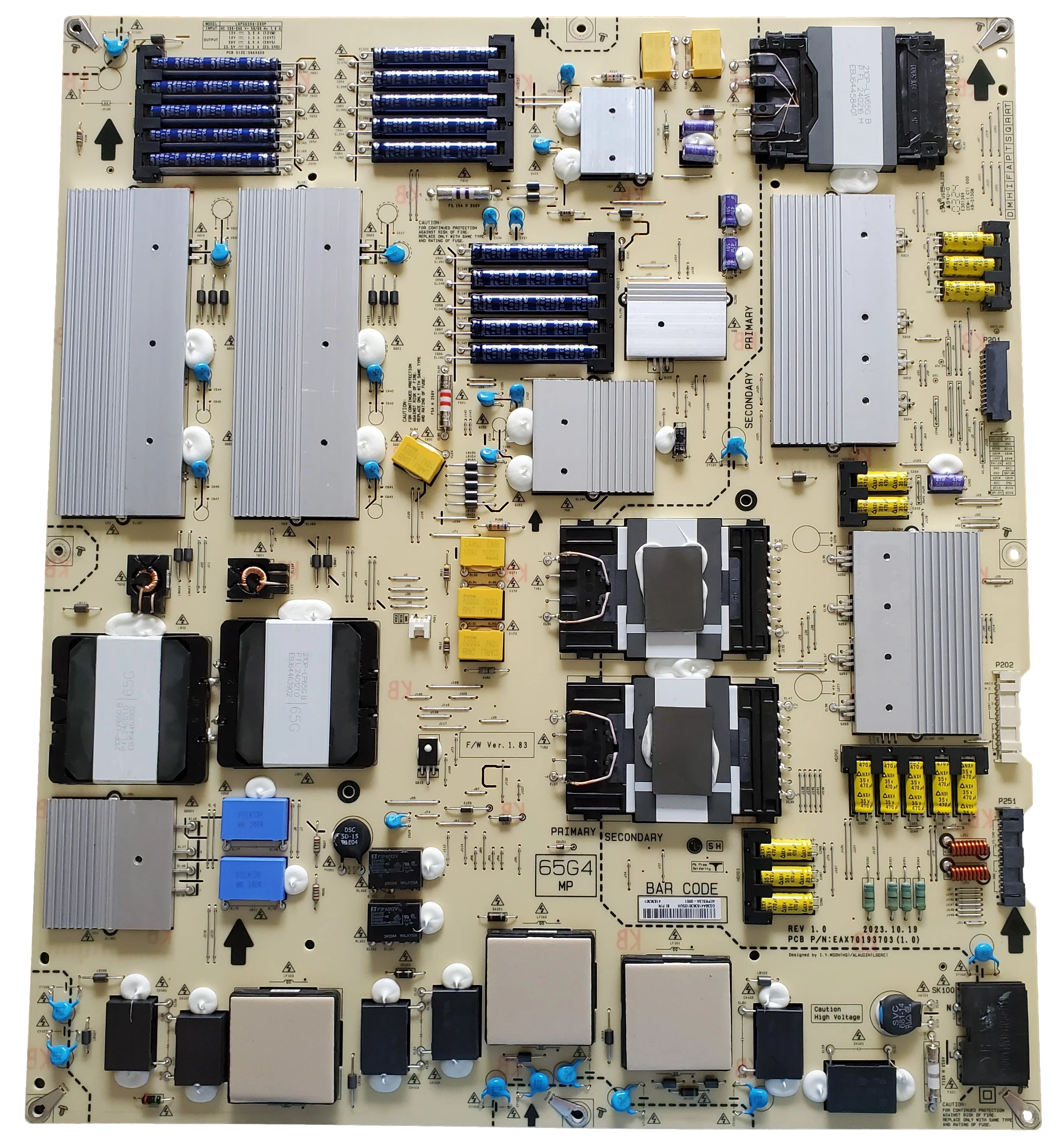 EBR41836301 LG Power Supply, EAX70193703(1.0),  OLED65G4SUB, OLED65G4SUB.DUSQLJR