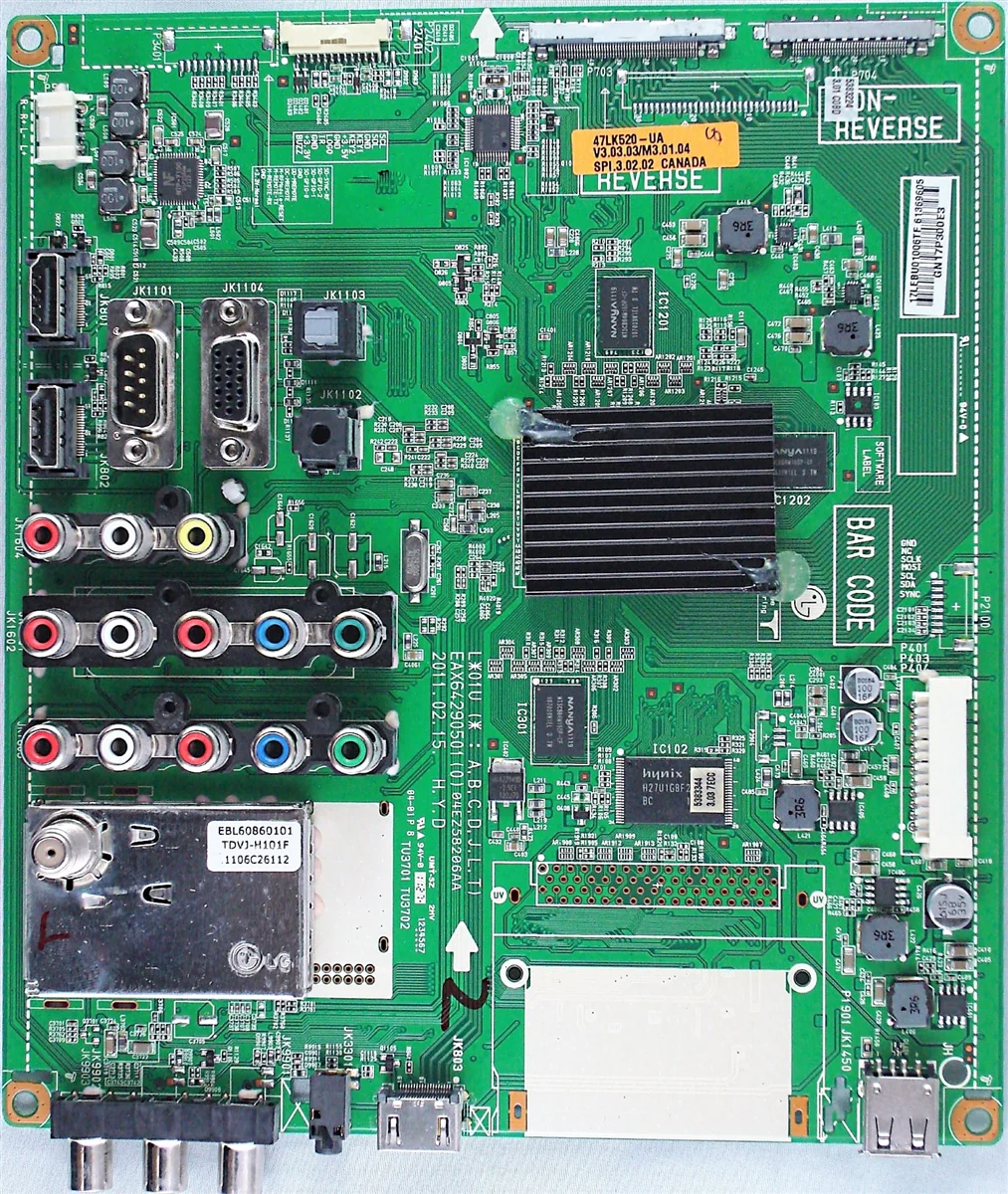 EBR61369605 LG TV Module, main board, EAX64290501(0), 47LK520-UA