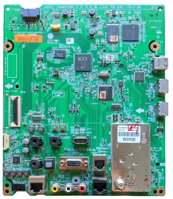 EBT63721510 LG Main Board, EAX66212903 (1.0), 43LX570H-UA