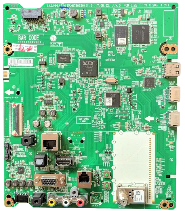 EBT64676201 LG Main Board, EAX67305204(1.0),  EAX67305204, EAX67305203, 49LV560H-UA