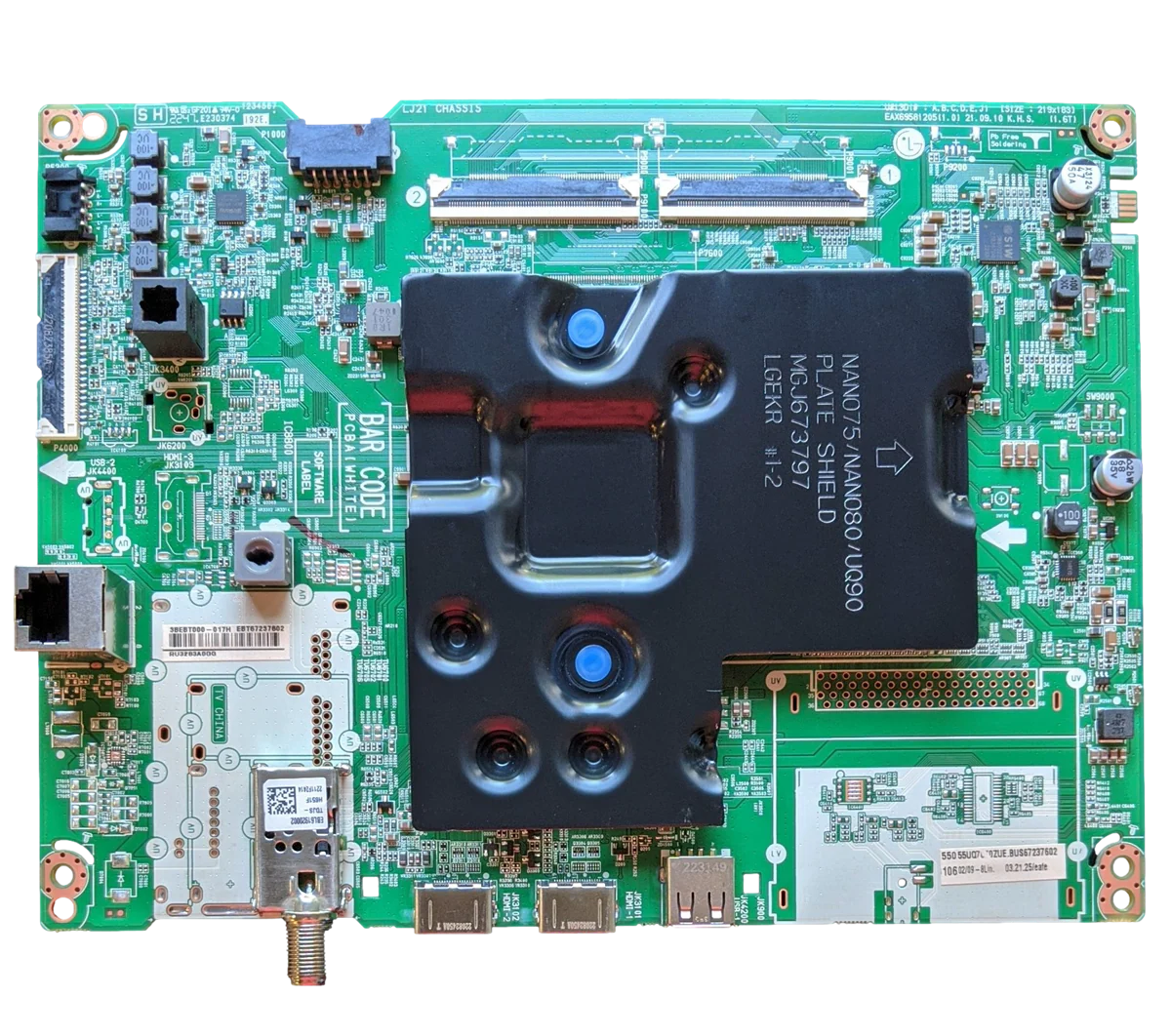 EBT67237602 LG Main Board, EAX69581205(1.0), 55UQ7070ZUE