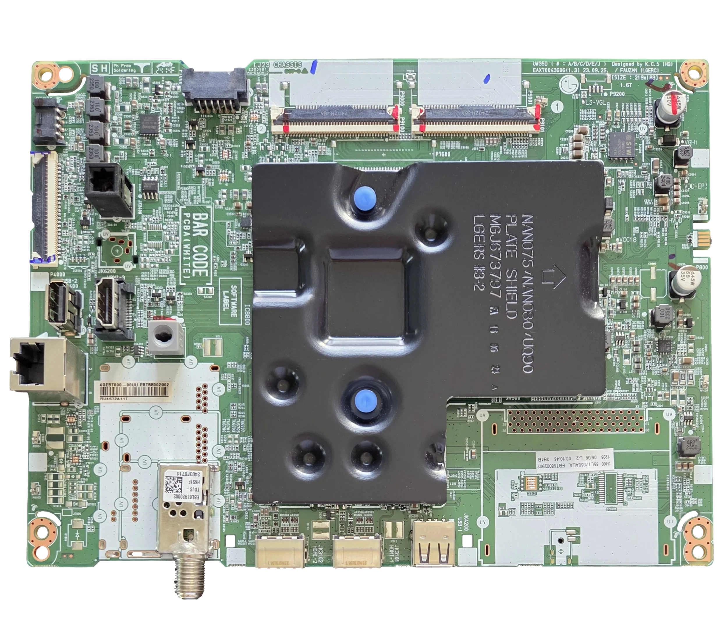 EBT68002902 LG Main Board, EAX70043606(1.3), 65UT7550AUA, 65UT7550AUA.BUSCLKR