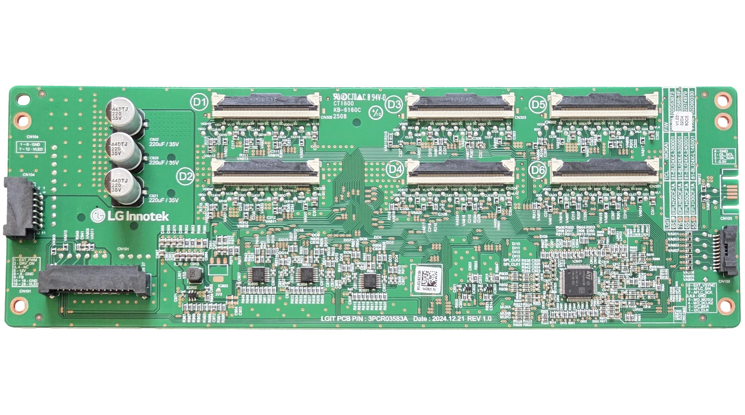 EPLH72CF1A LG LED DRIVER, 3PCR03583A , 85QNED92AUA.CUSDKH, 85QNED92AUA