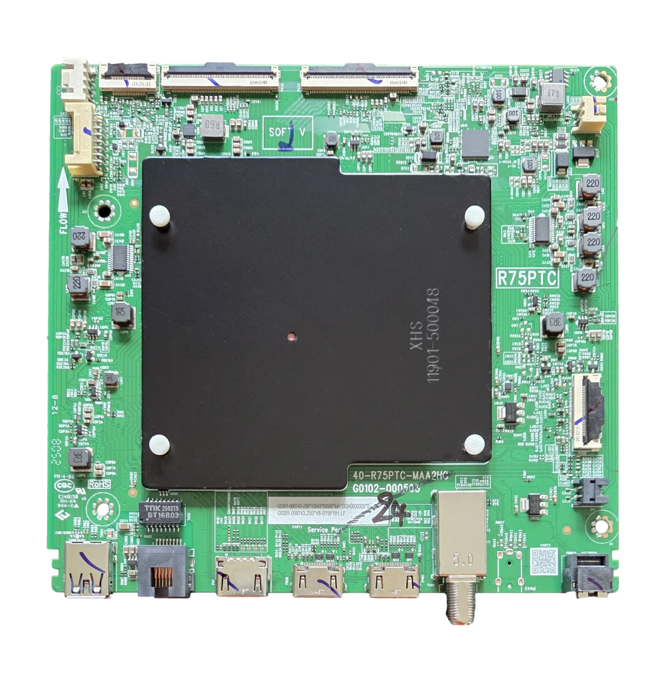G0301-000743-Z00 TCL Main Board, 40-R75PTC-MAA2HG, G0102-000503, 75QM5K, 85QM5K, 65QM5K