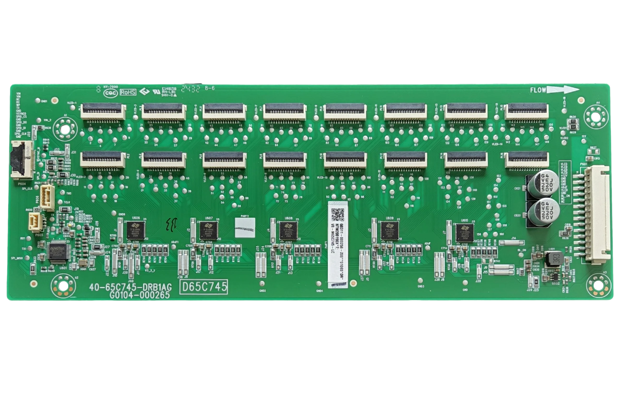 G0311-000258-Z00 TCL LED Driver, G0311-000258-Z00, 40-65C745-DRB1AG, G0104-000265, 65Q750G