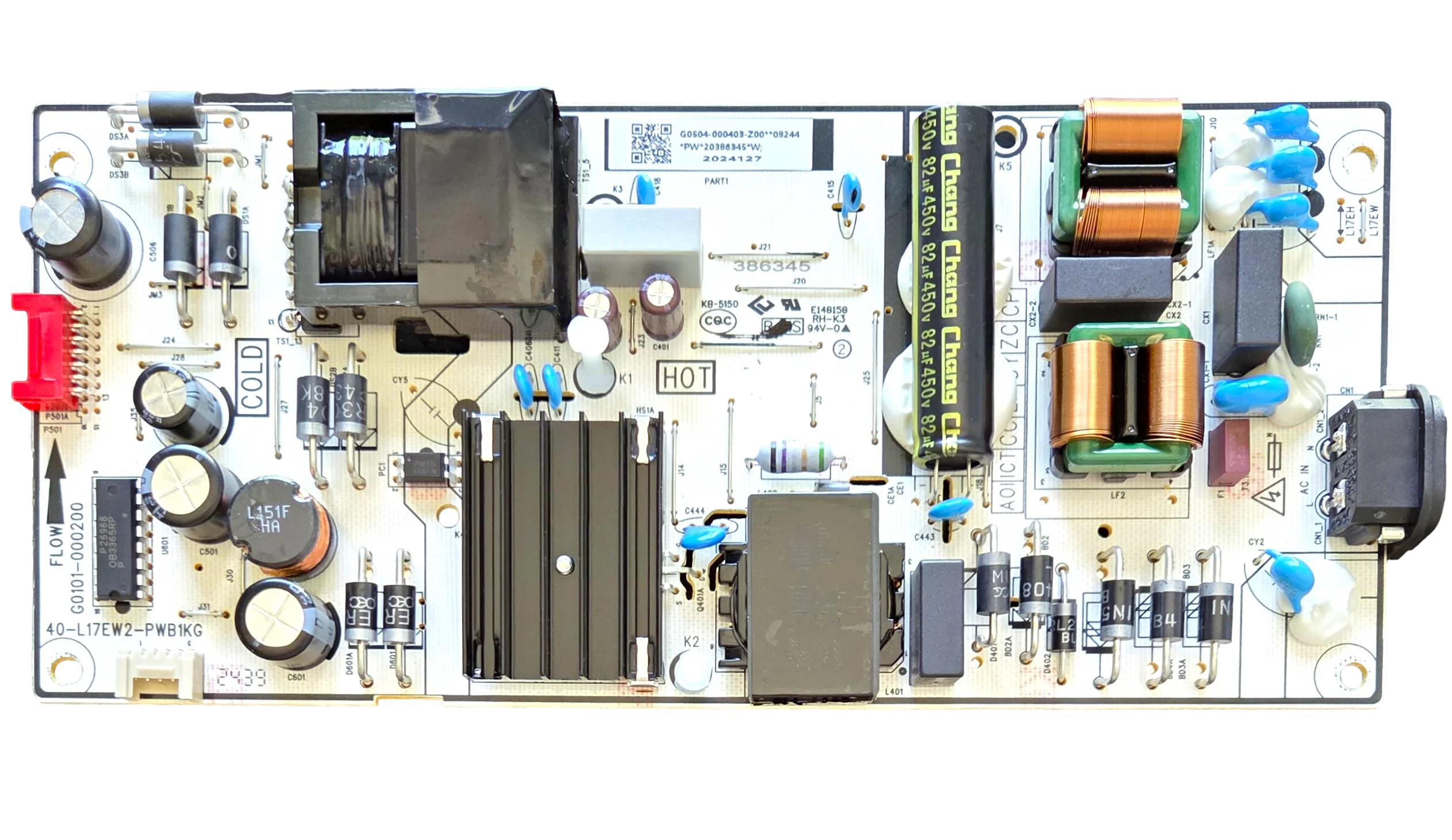 G0504-000403-Z00 TCL Power Supply, 2412NTM200509X01014, NS65-UQFL26, 65Q651F