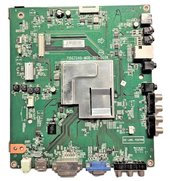 JQGCB0PH011010Q Philips Main Board, (Q)JQGCB0PH011010Q, 715G7249-M0B-001-005K, BDL4830QL/00 AU0