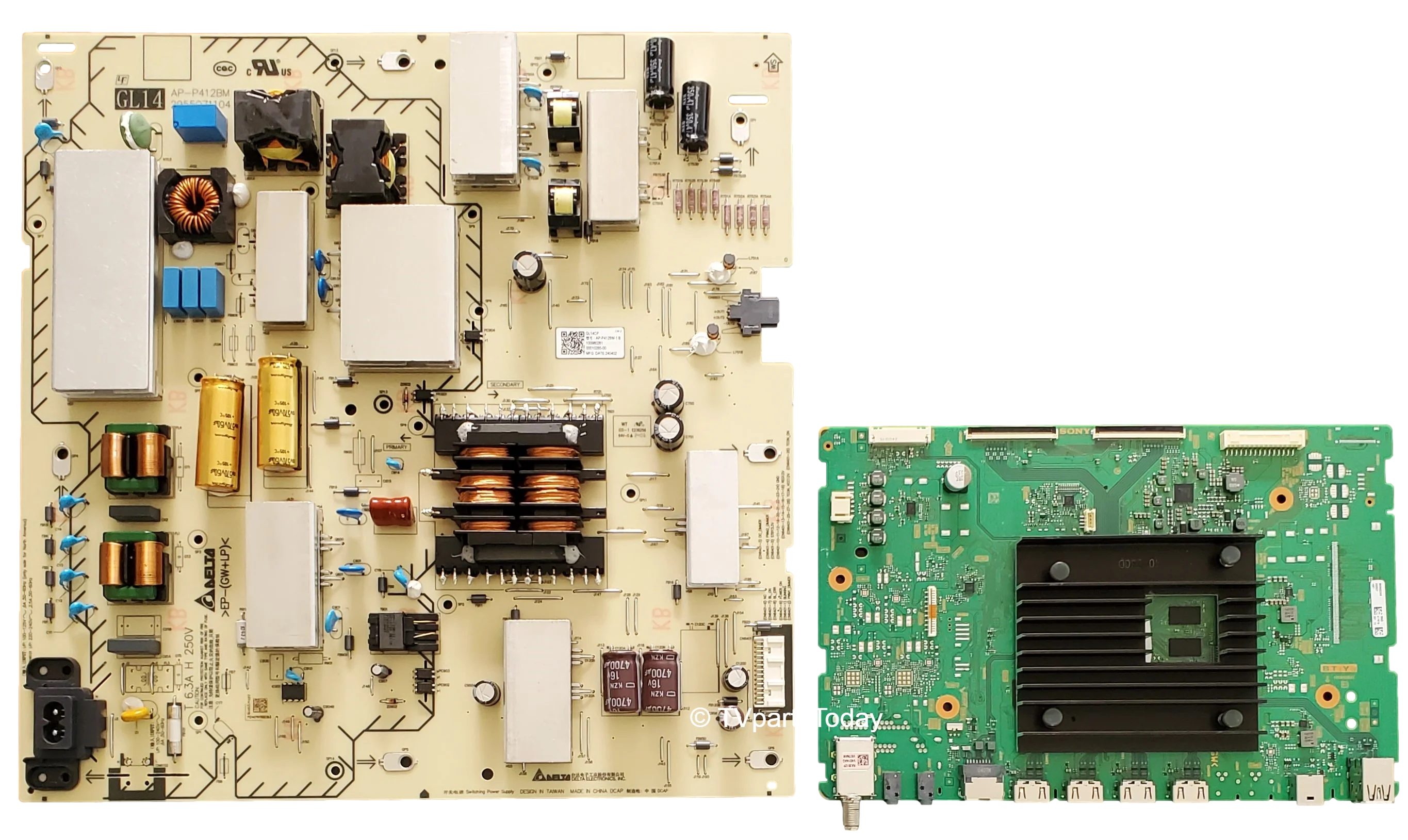 K-75S30 Sony TV Repair Parts Kit, A-5069-230-A Main Board, 1-009-802-61 Power Supply, K75S30, K-75S30