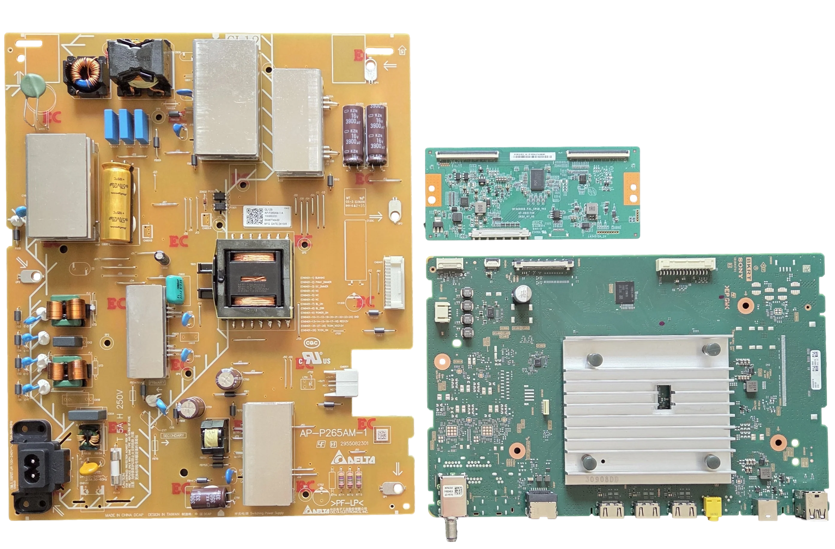 KD-50X77L Sony TV Repair Parts Kit, A-5059-085-B Main Board, 1-009-800-31 Power Supply, HF500QUBF2L T-Con, KD-50X77L