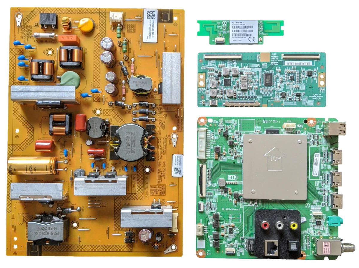KD-65X75K Sony TV Repair Parts Kit, A-5046-315-A Main Board, 1-015-151-11 Power Supply, HV650QNBN9L T-Con, 1-015-059-11 Wifi, KD-65X75K