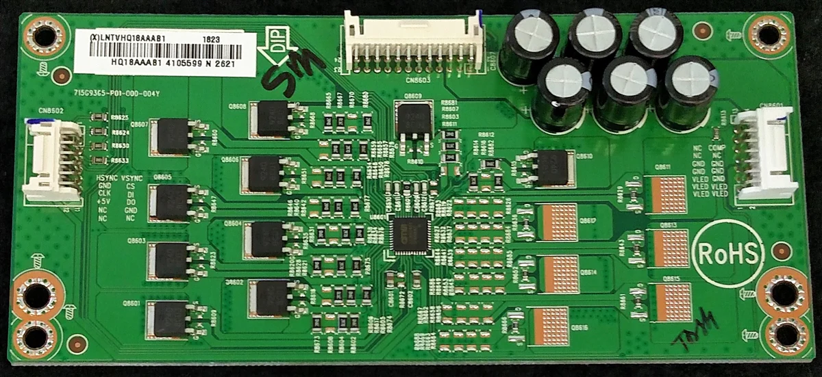 LNTVHQ18AAAB1 Vizio LED Driver, 715G9305-P01-000-004Y, E43-F1