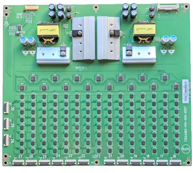 LNTVJT12ZAAAL VIZIO Left LED Driver, 715GA982-P01-000-005T, (X)LNTVJT12AAAL, P75QX-H1