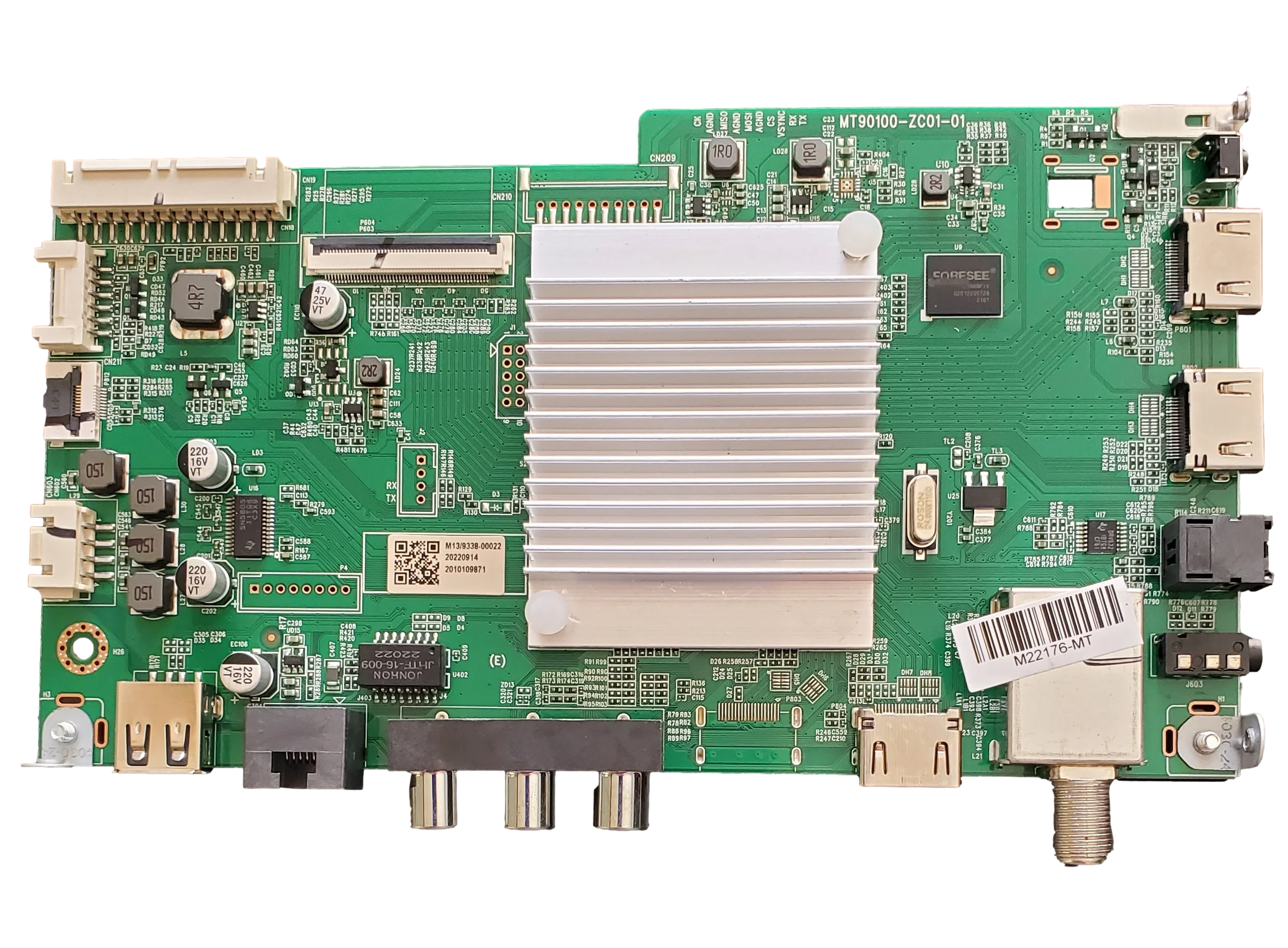 M22176-MT ONN Main Board, M13, 20220914 ,2010109871, MT90100-ZC01-01, 100012588