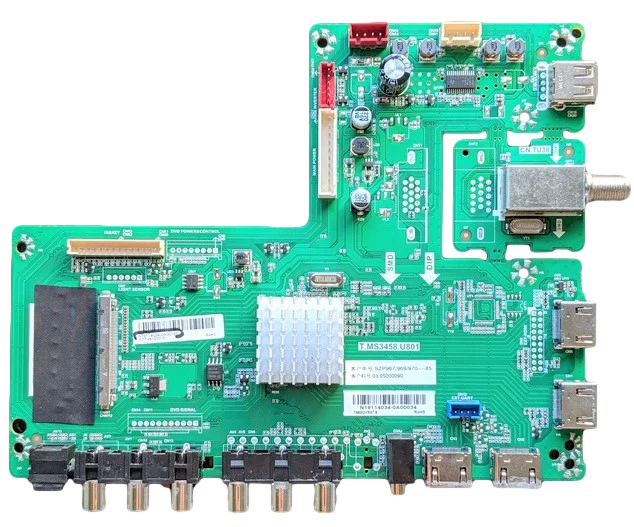 N19114034-0A00195 Silo Main Board, T.MS3458.U801, T65OQVR07.8, SL75V2