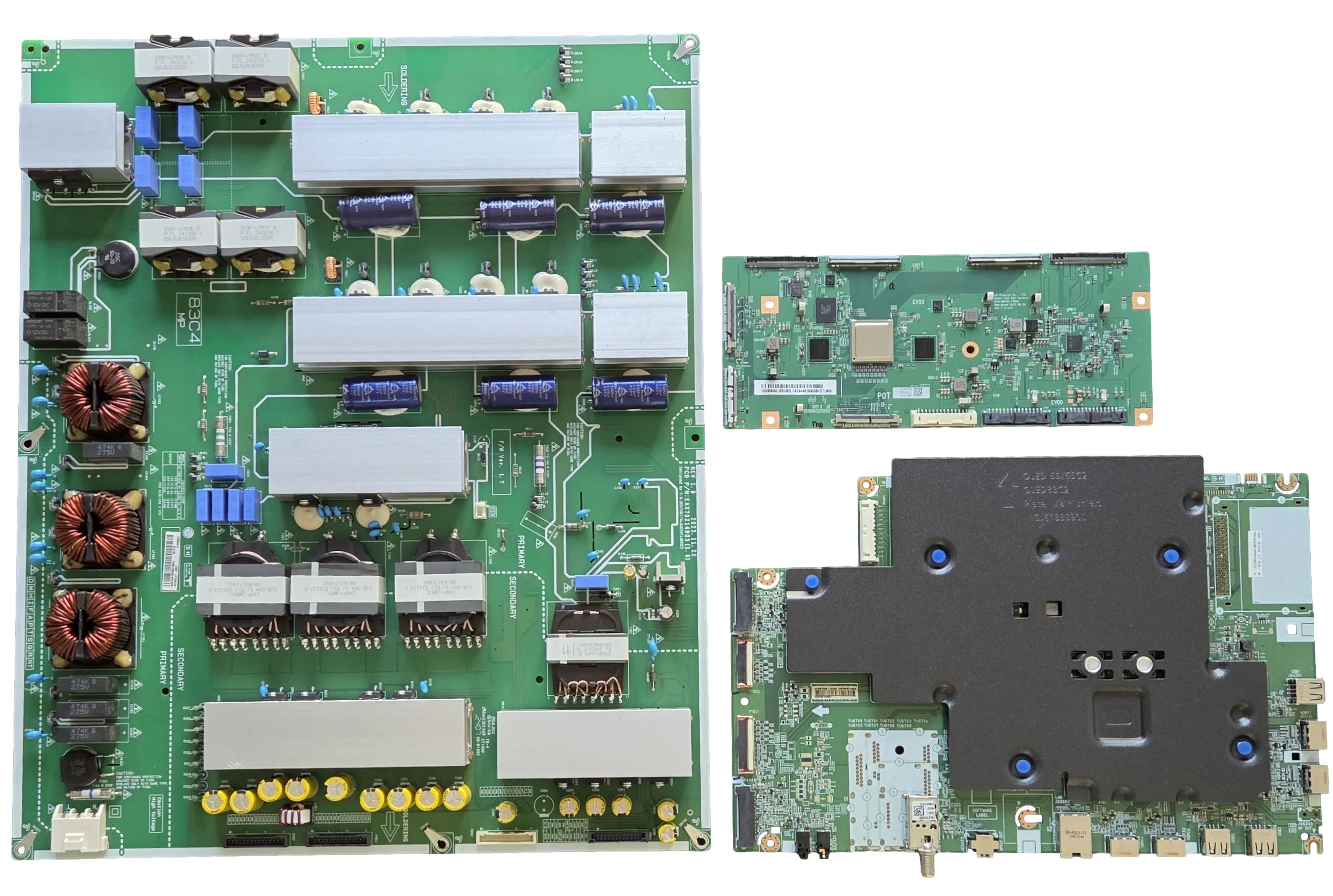 OLED83C4AUA LG TV Repair Parts Kit, EBT67871002 Main Board, EBR41959801 Power Supply, 6871L-7797A T-Con, OLED83C4AUA BUSYLJR, OLED83C4AUA